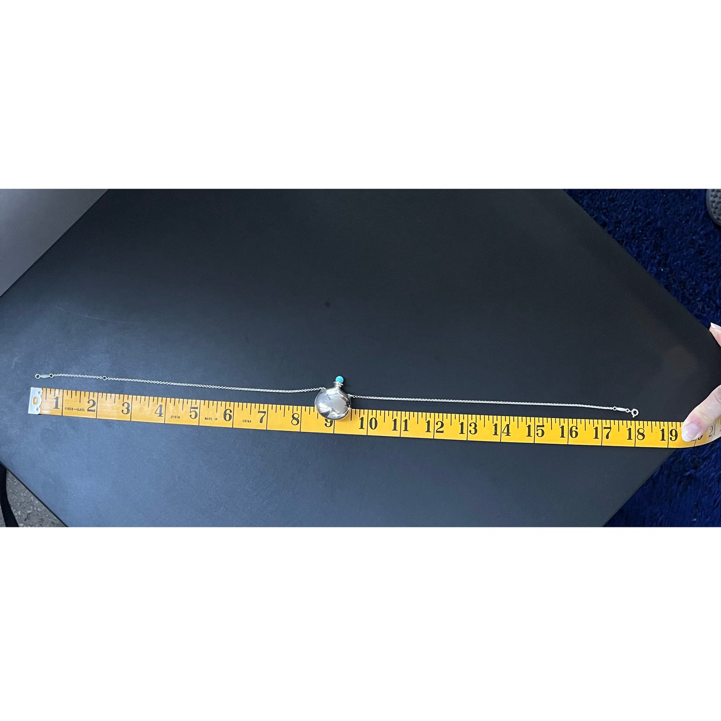 Tiffany x Elsa Peretti Bottle Round Bottle Pendant in Silver