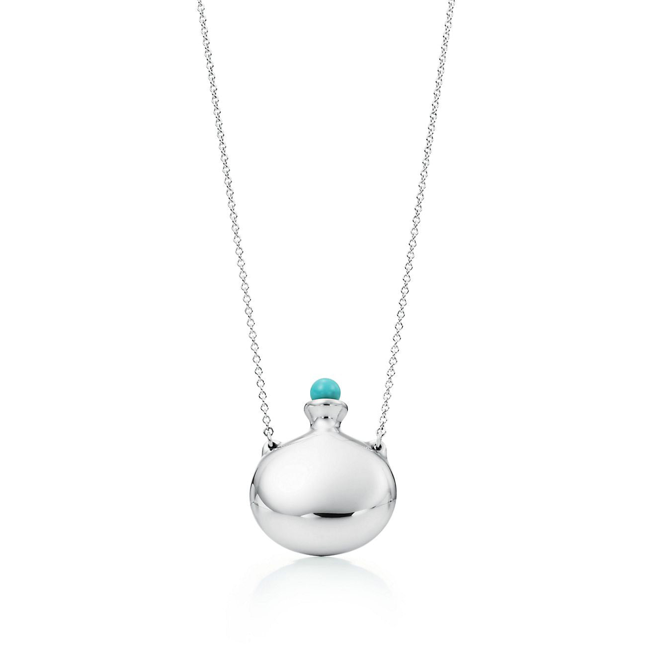 Tiffany x Elsa Peretti Bottle Round Bottle Pendant in Silver