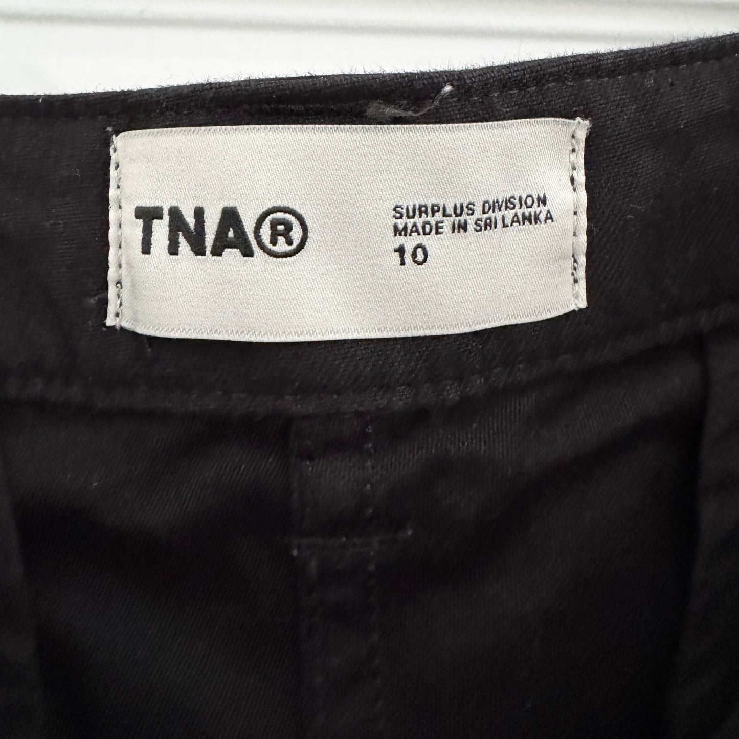 TNA Cargo Pants in Black, size 10
