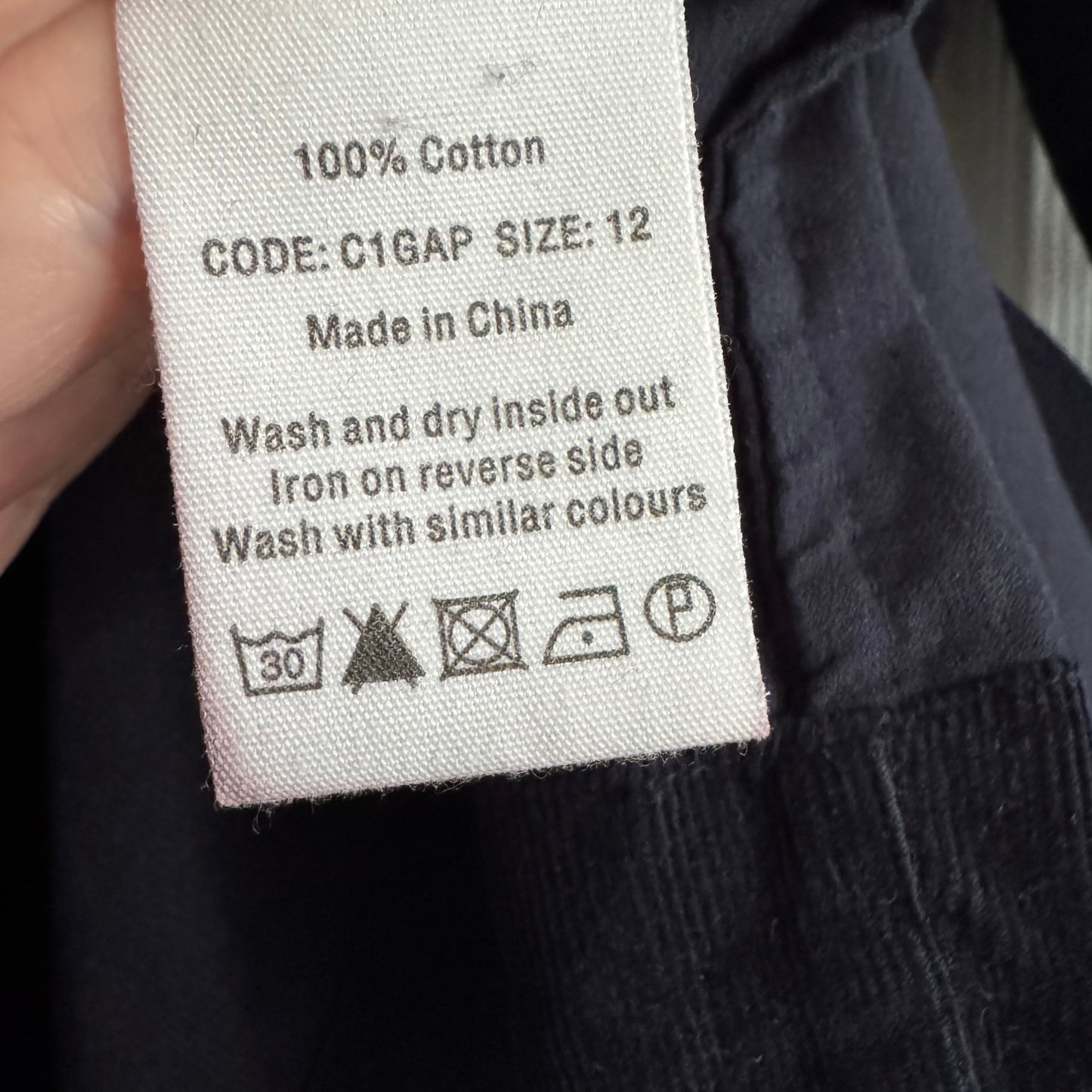 TOAST Corduroy Dress in Navy, size 12UK/8US (fits like 6 US)
