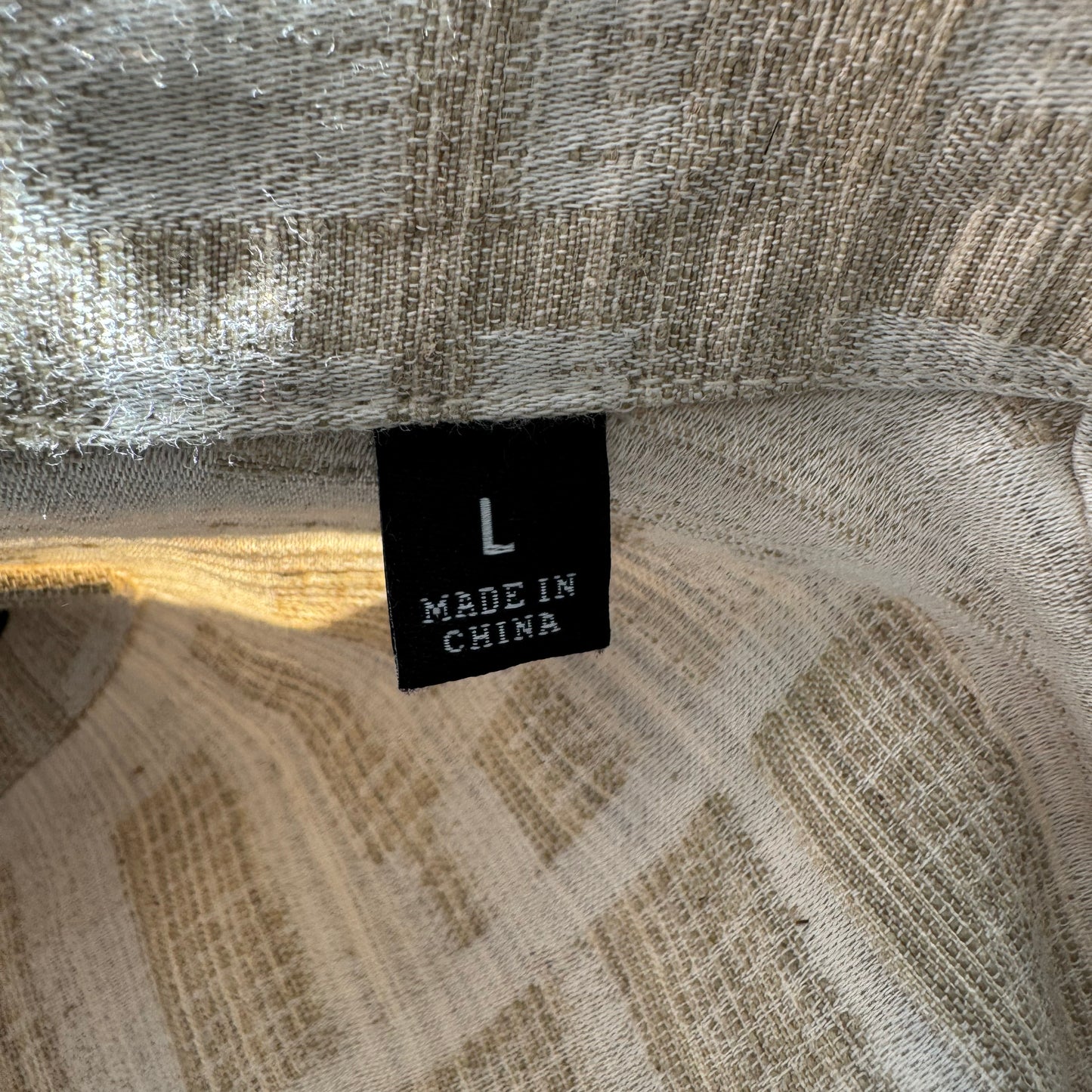 Todd Snyder Textured Linen Cotton Station Jacket in Cream, size Large