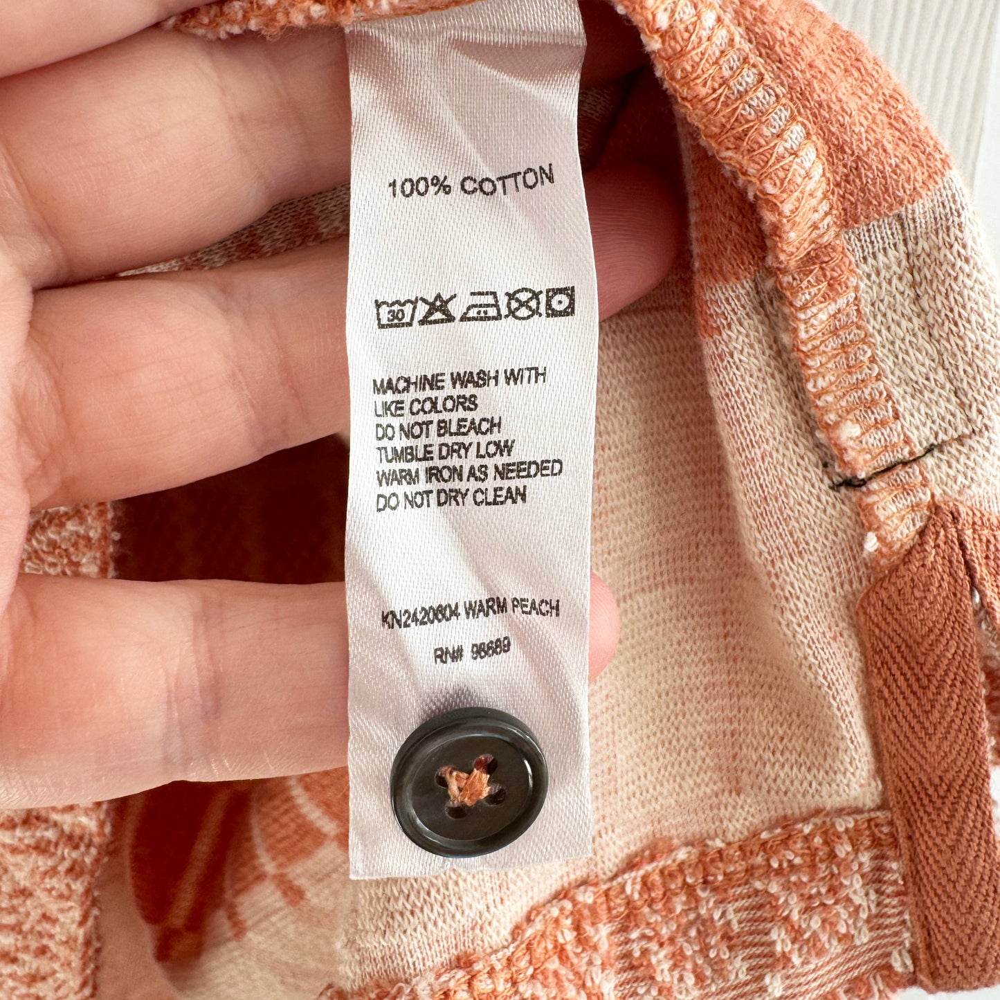 Todd Snyder Tile Terry Jacquard Polo Shirt in Warm Peach, size Medium