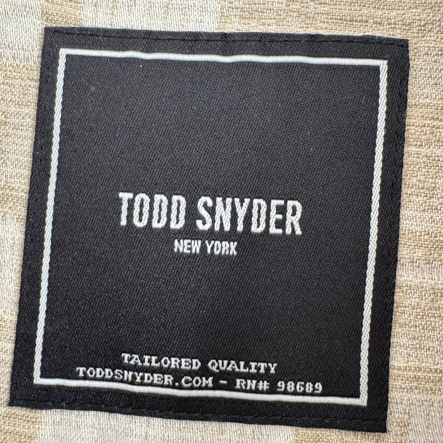 Todd Snyder Textured Linen Cotton Station Jacket in Cream, size Large