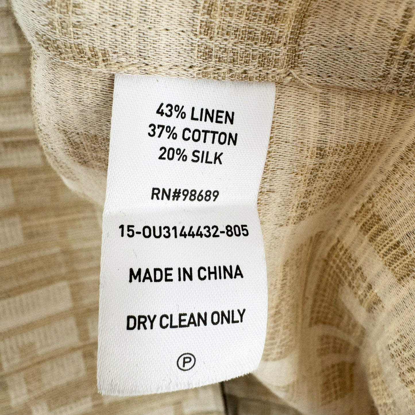 Todd Snyder Textured Linen Cotton Station Jacket in Cream, size Large