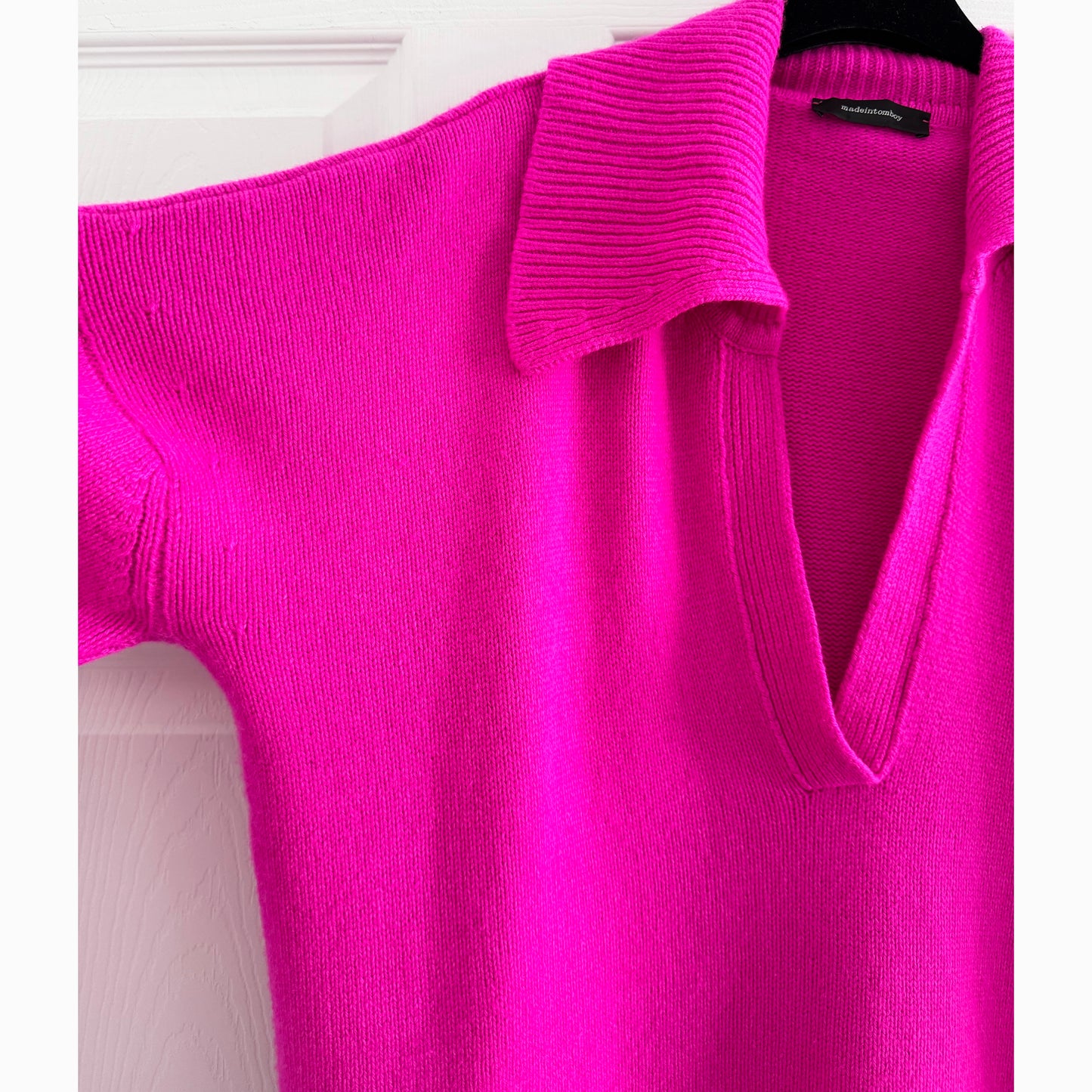 Made in Tomboy "Musa" Sweater in Hot Pink, size Small (Fits oversize)