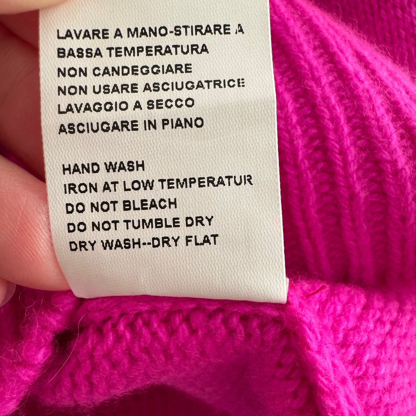 Made in Tomboy "Musa" Sweater in Hot Pink, size Small (Fits oversize)