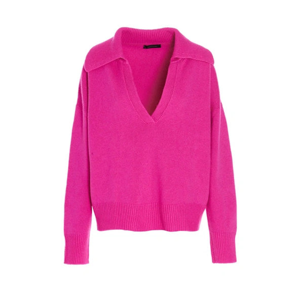 Made in Tomboy "Musa" Sweater in Hot Pink, size Small (Fits oversize)