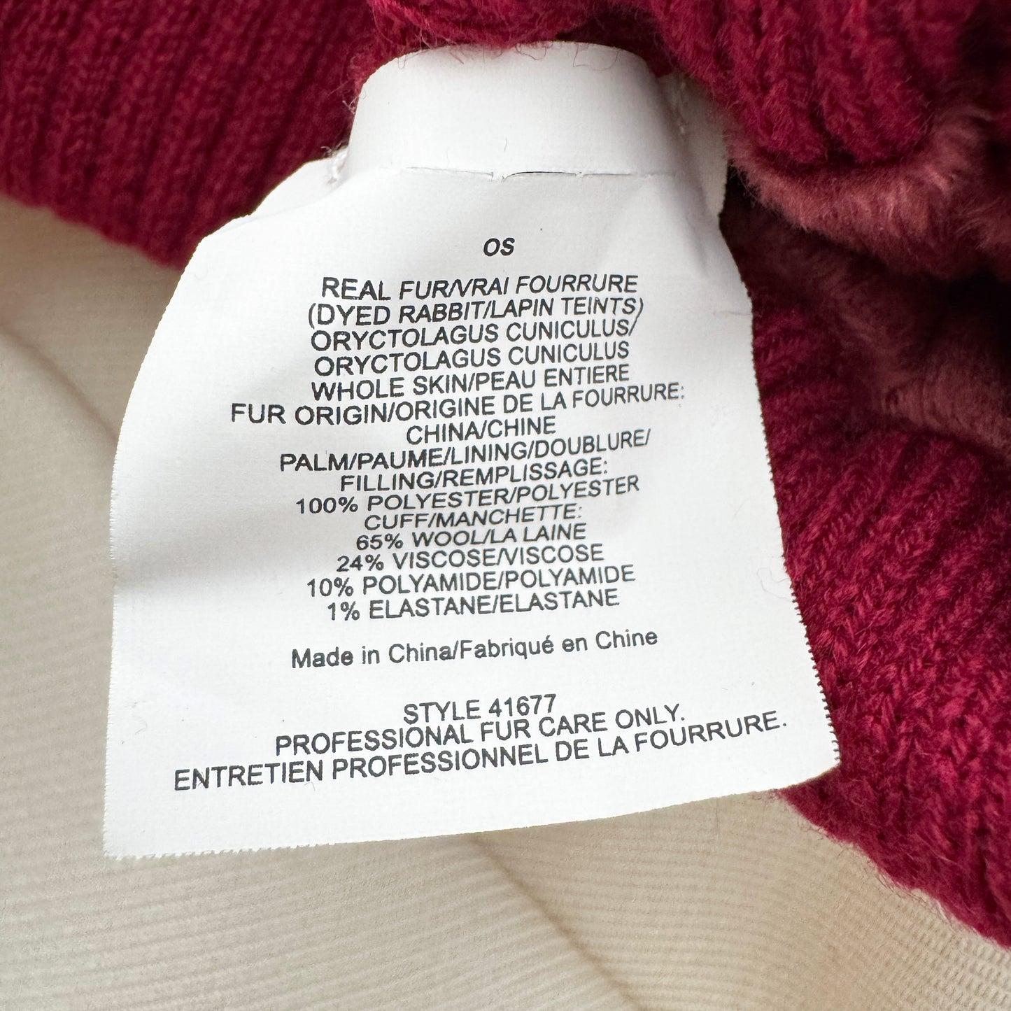 Tory Burch Rabbit Fur Gloves