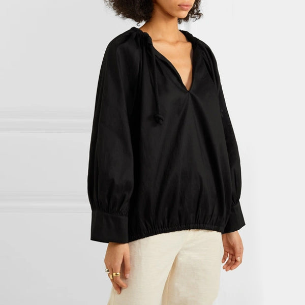 Chemisier Toteme « Armo » en noir, taille 34 (convient à un XS/S)