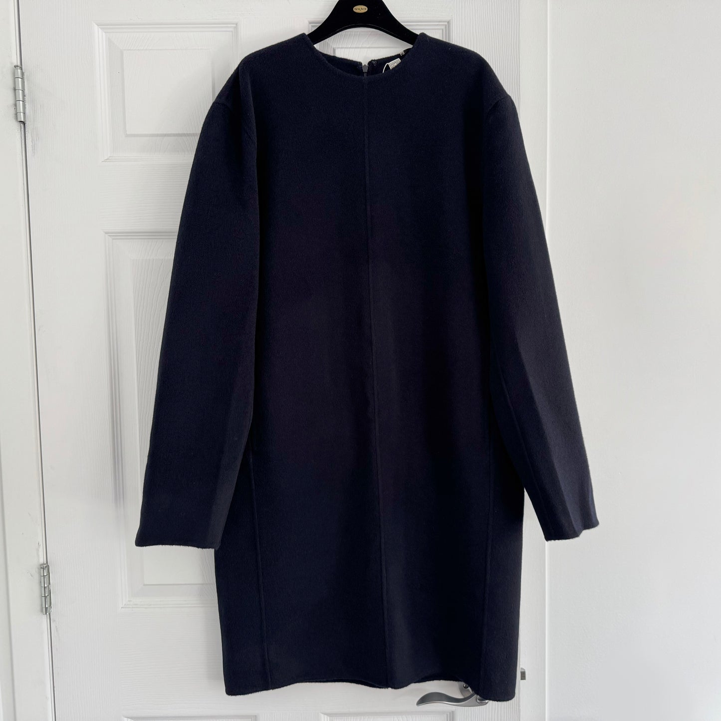 Toteme Doubleface Wool Tunic (Dress?) in Navy, size 38 (size Medium)