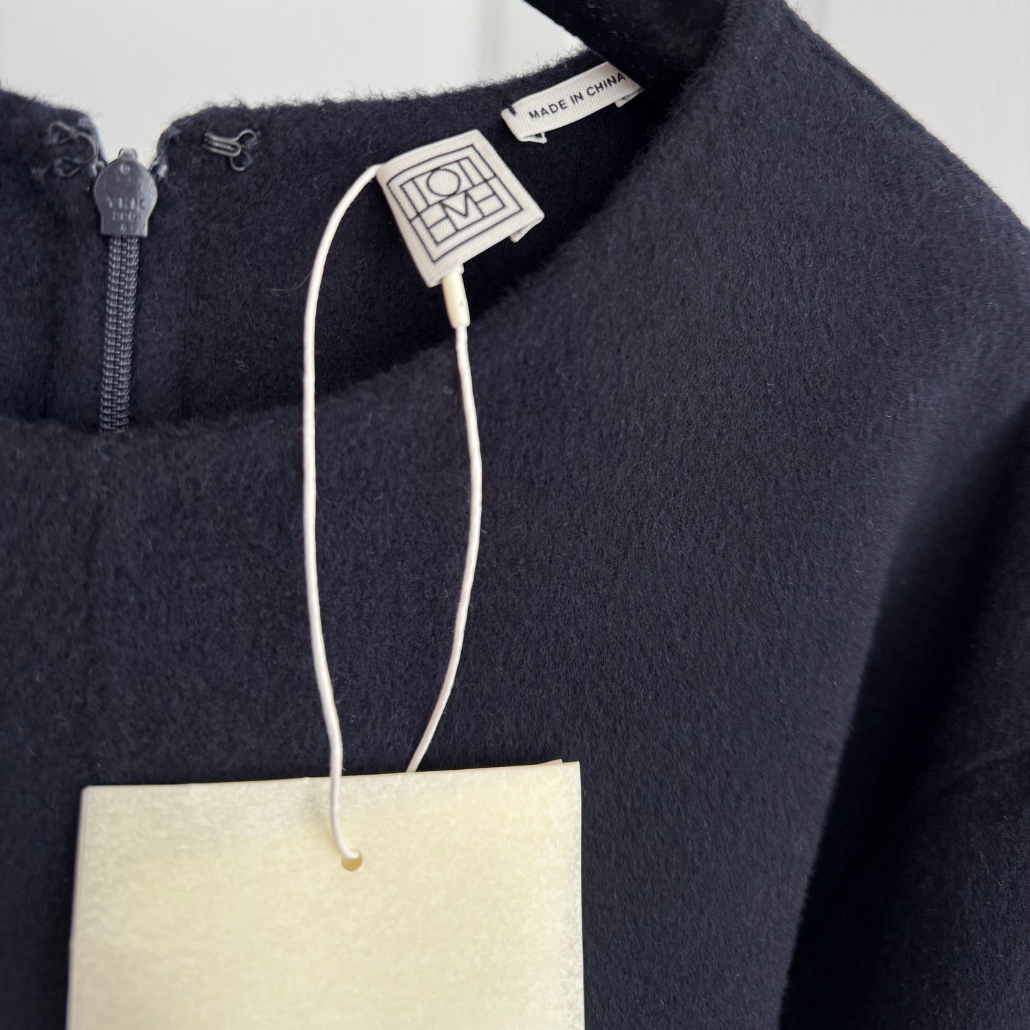 Toteme Doubleface Wool Tunic (Dress?) in Navy, size 38 (size Medium)