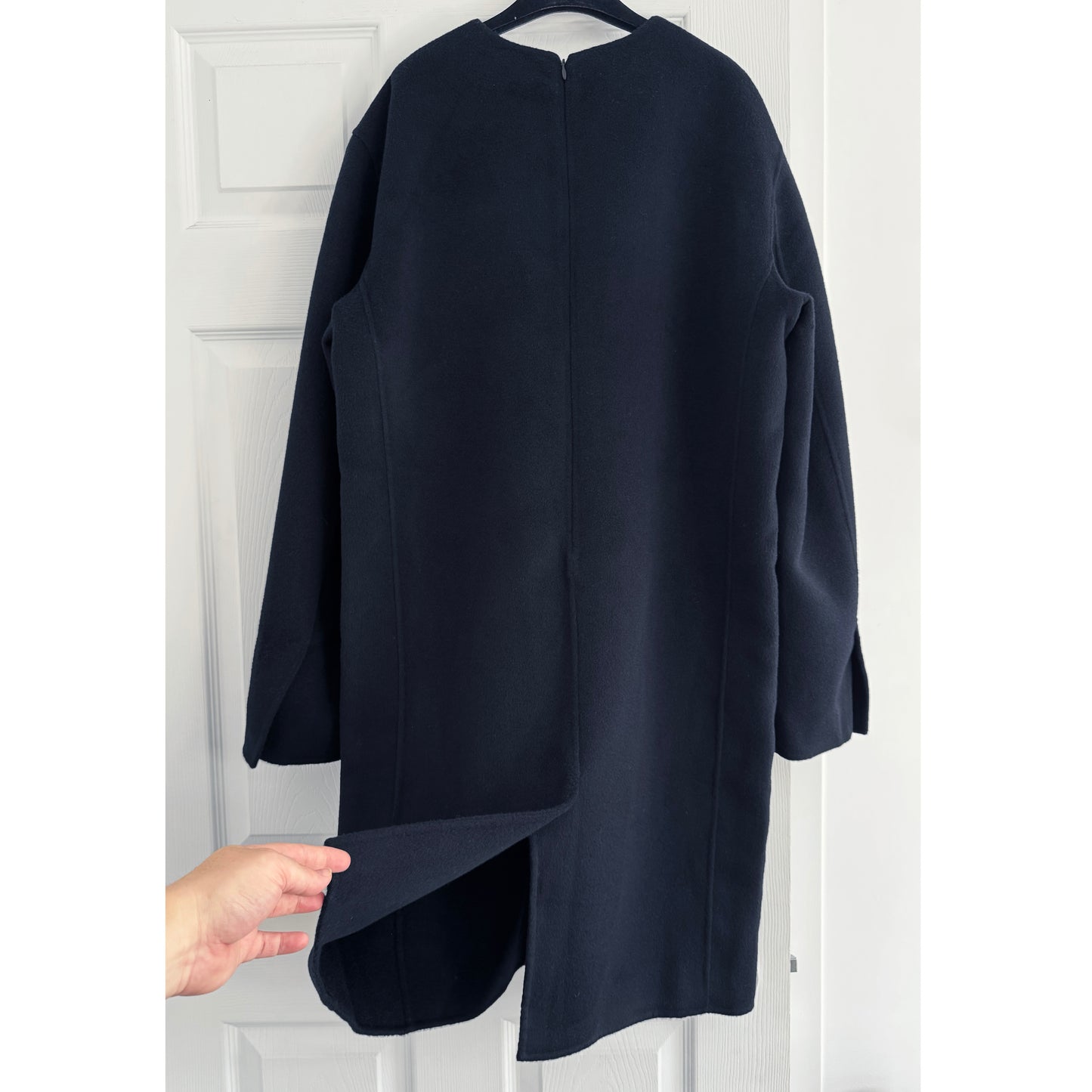 Toteme Doubleface Wool Tunic (Dress?) in Navy, size 38 (size Medium)