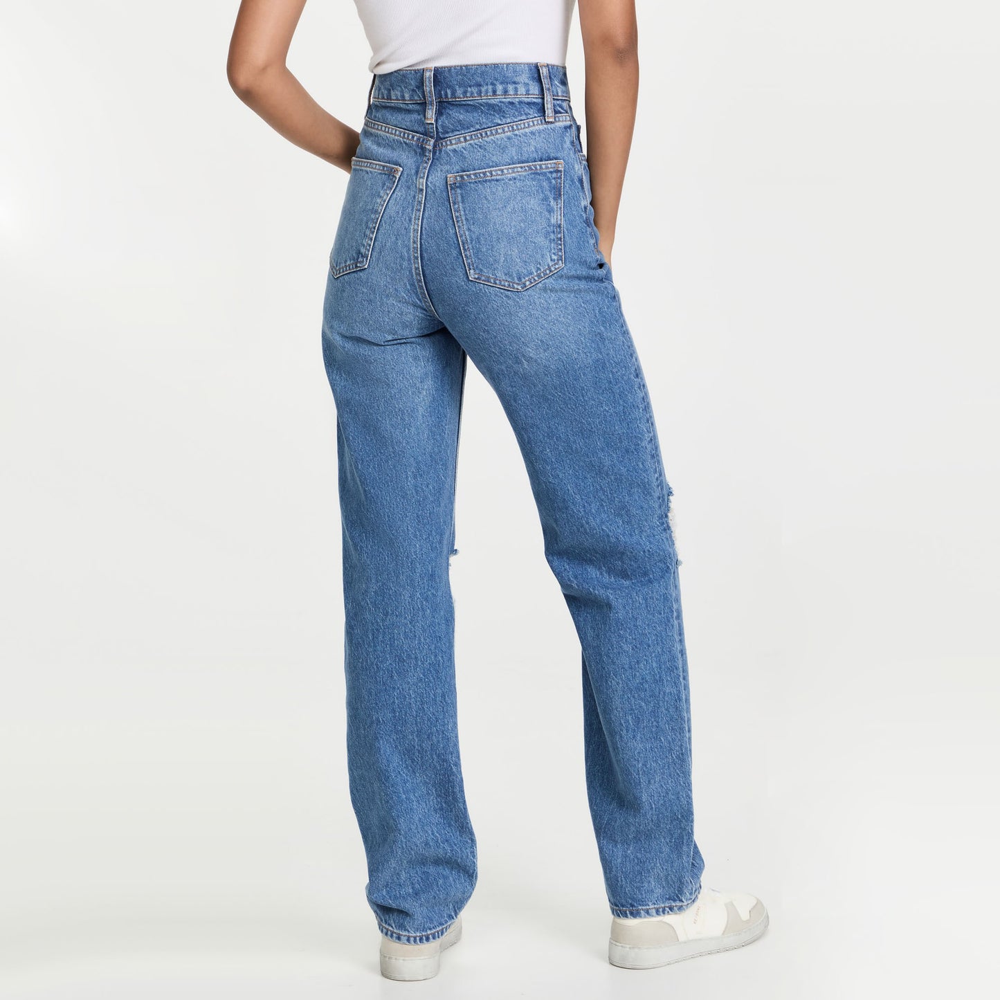 Triarchy x Josephine Skriver High Waisted Blue Jeans, size 27