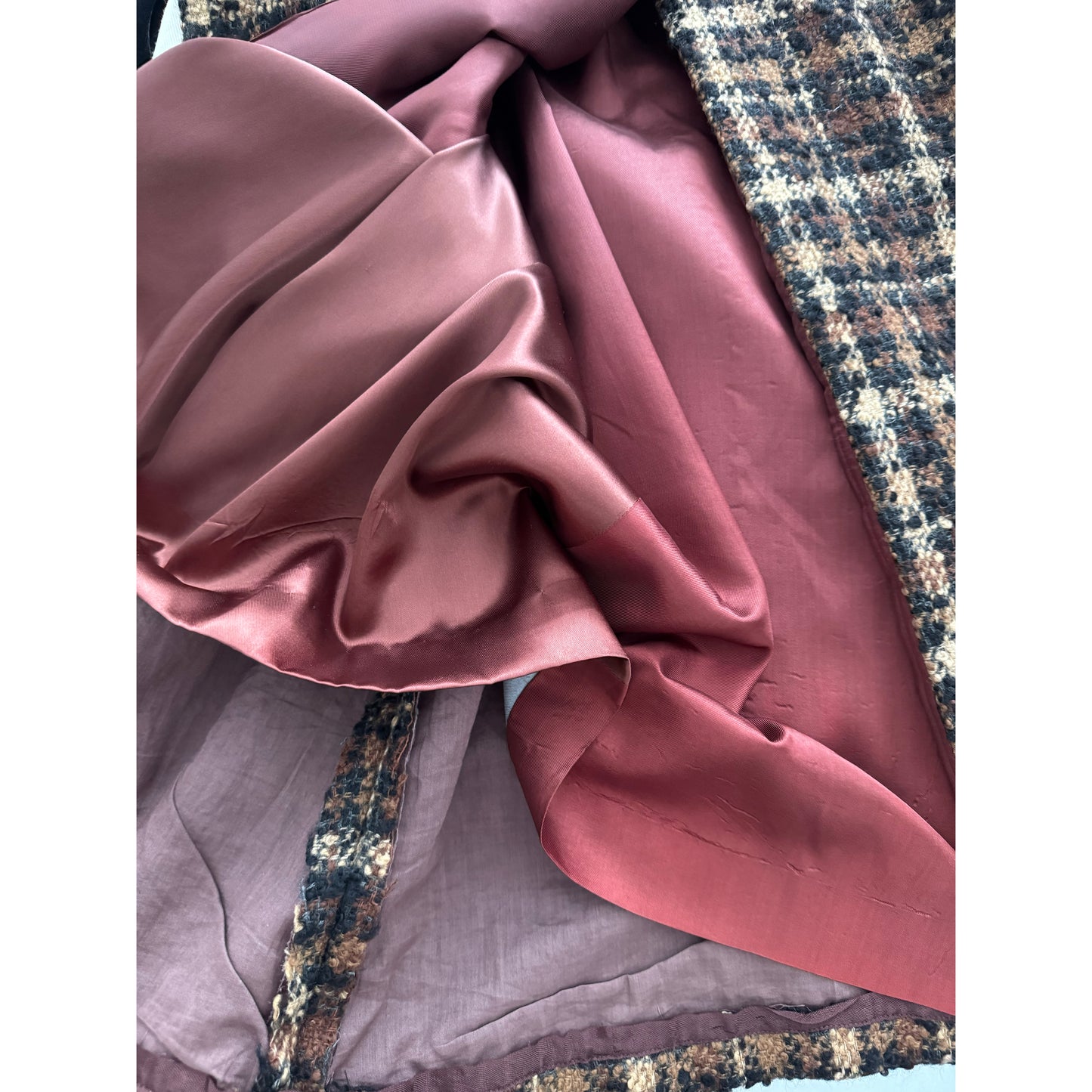 Custom Made Tweed Cape in Brown, fits about a size XS/S