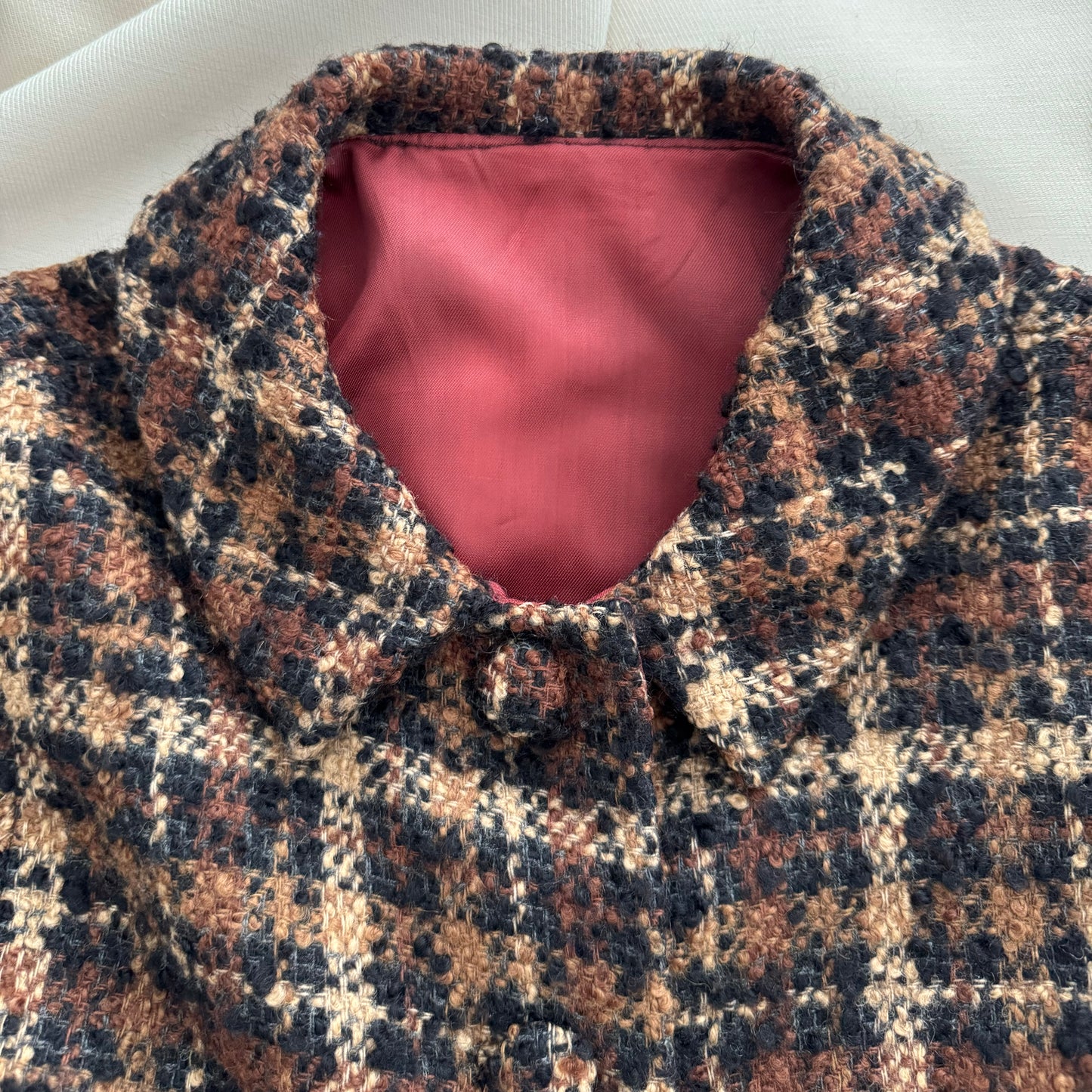 Custom Made Tweed Cape in Brown, fits about a size XS/S