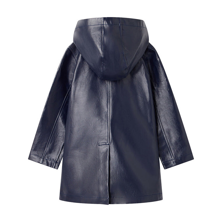 ** KIDS ** Bonpoint "Calliope" Rain Coat in Blue, size 12 years