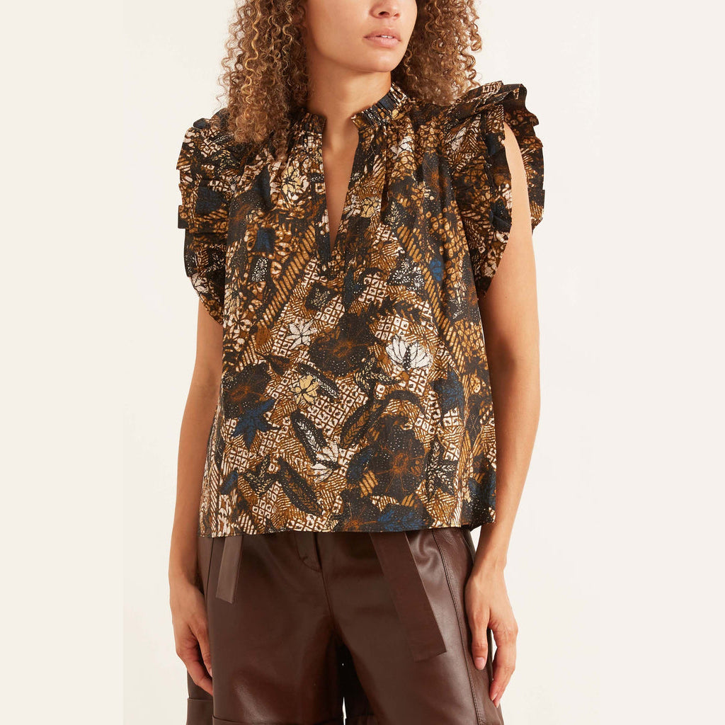 Ulla Johnson "Elena" Printed Top, size 4