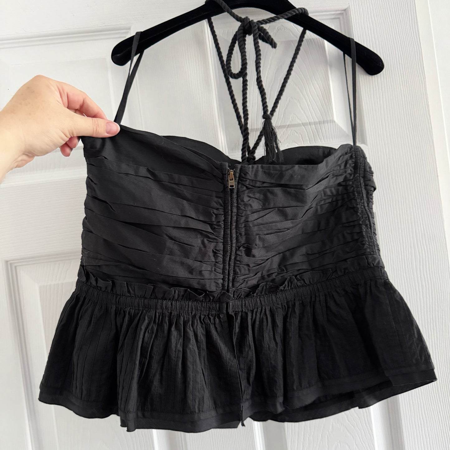 Ulla Johnson "Adaleigh" top in Black, size 12