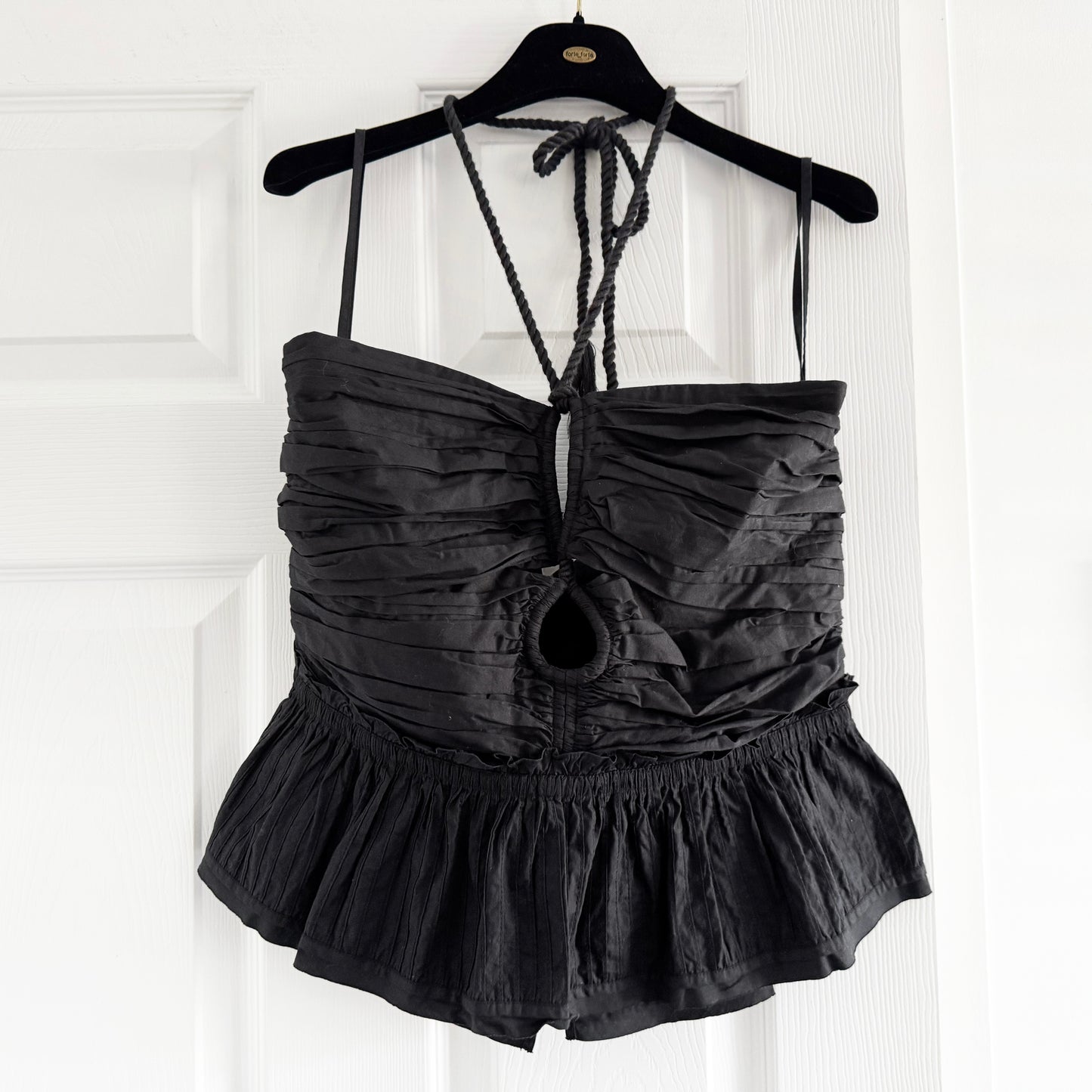 Ulla Johnson "Adaleigh" top in Black, size 12