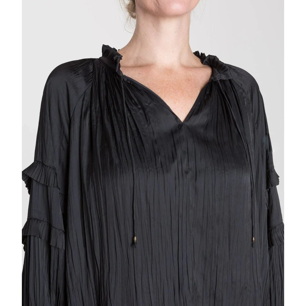 Ulla Johnson "Carolina" Blouse in Black, size 4 (fits sizes 4-8)
