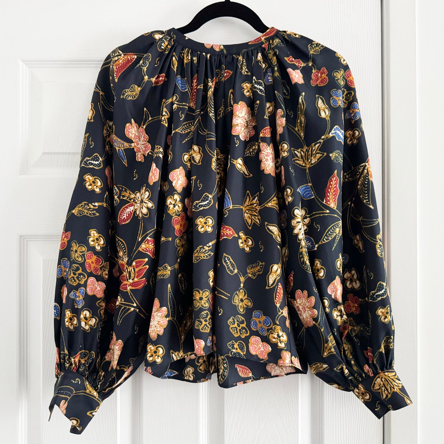 Ulla Johnson "Marisol" Floral Silk Blouse in "Odessa", size 2