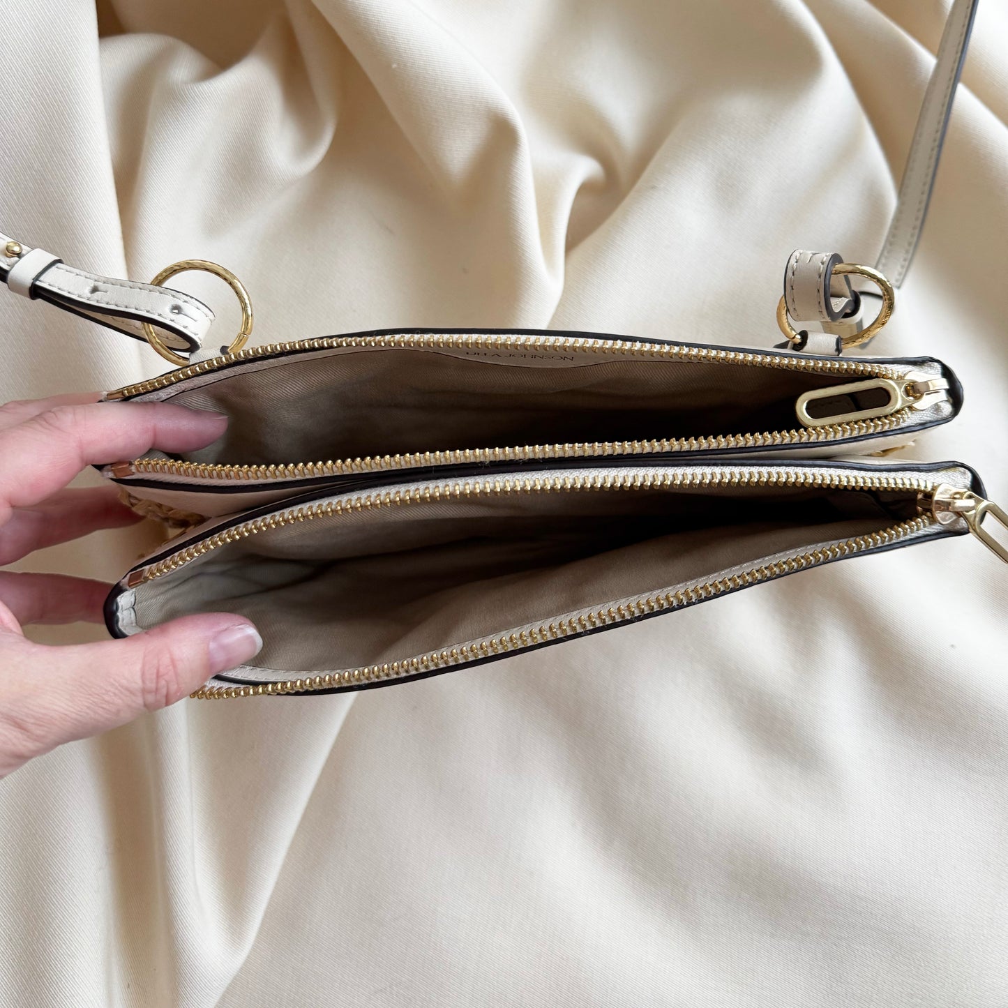 Ulla Johnson "Maya" Raffia Crossbody Bag in Natural