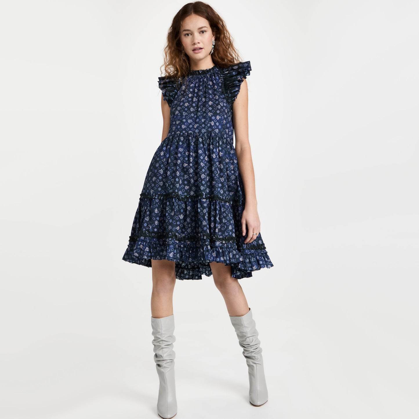 Ulla Johnson "Joan" Cotton Dress in Blue, size 0