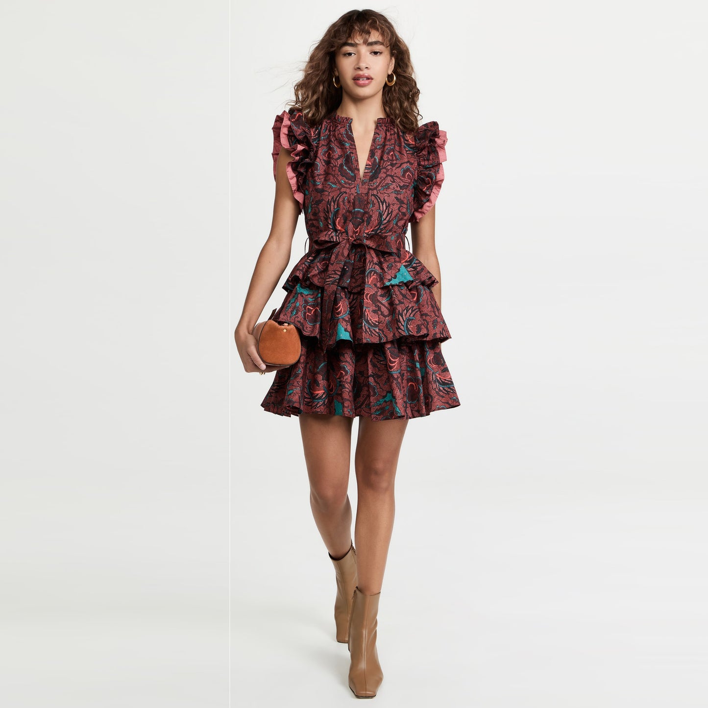 Ulla Johnson "Honoria" Dress in Carmine, size 6