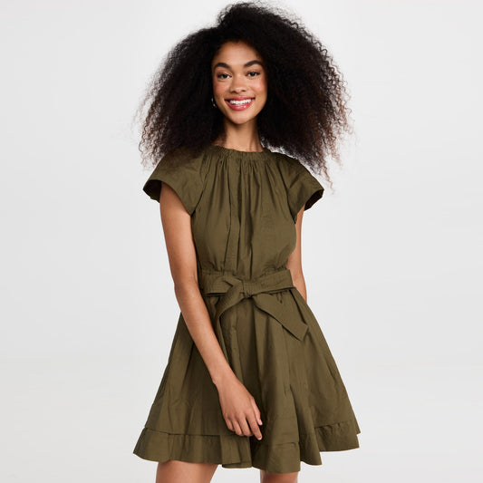 Ulla Johnson "Mae" Dress in Army Green, size 8