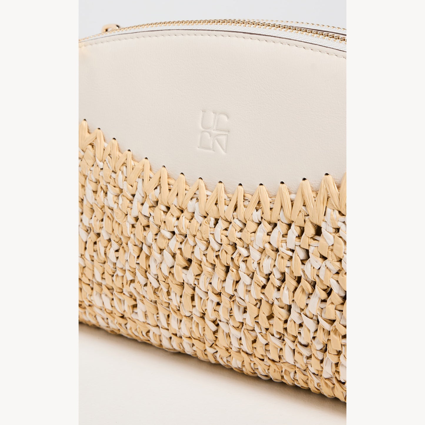 Ulla Johnson "Maya" Raffia Crossbody Bag in Natural