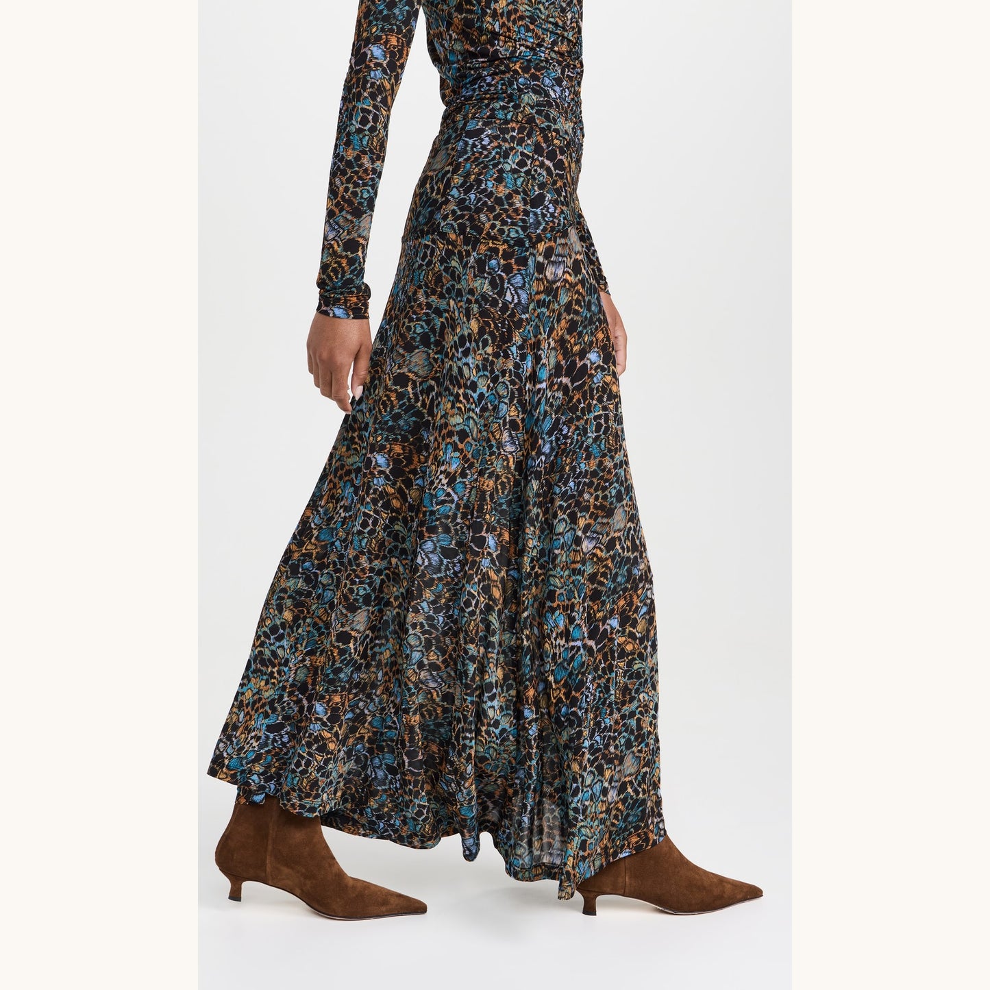 Ulla Johnson "Paola" Jersey Skirt in "Desert Jasper", size Medium