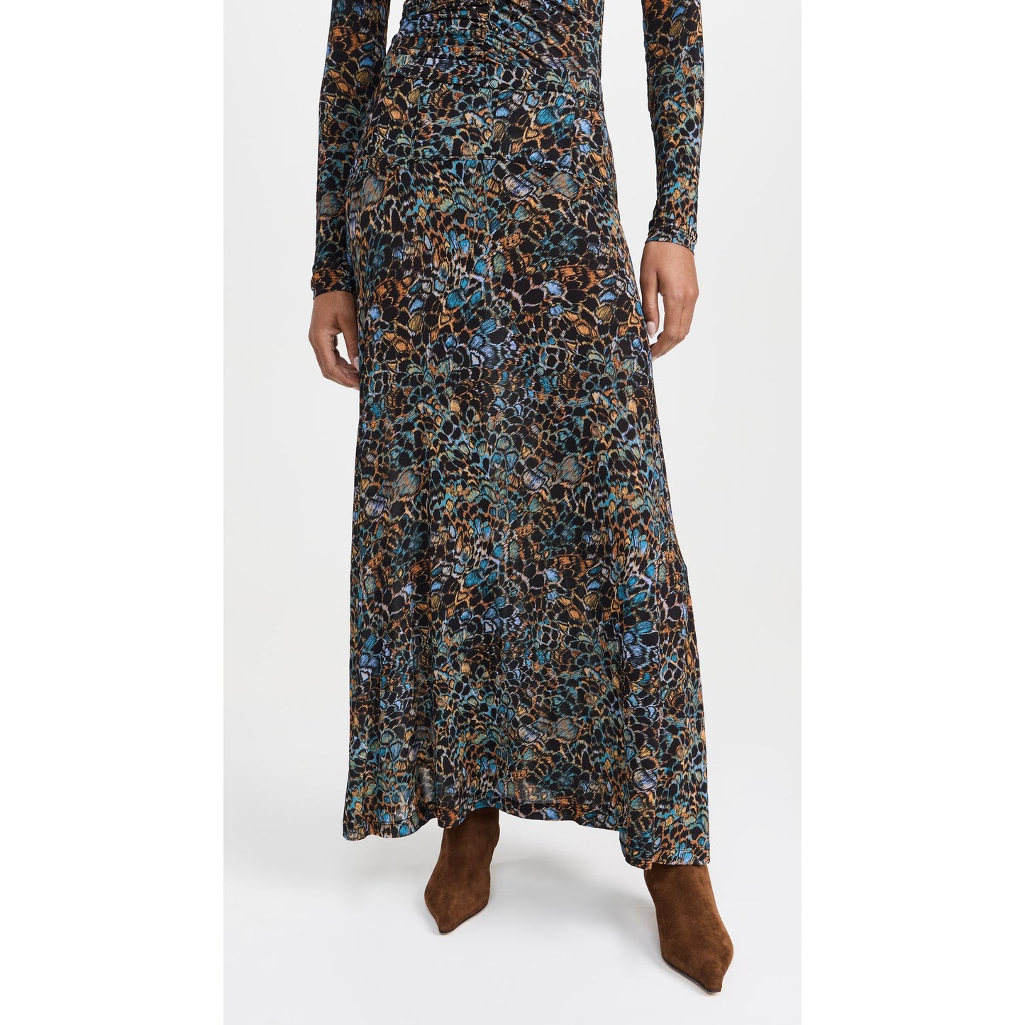 Ulla Johnson "Paola" Jersey Skirt in "Desert Jasper", size Medium