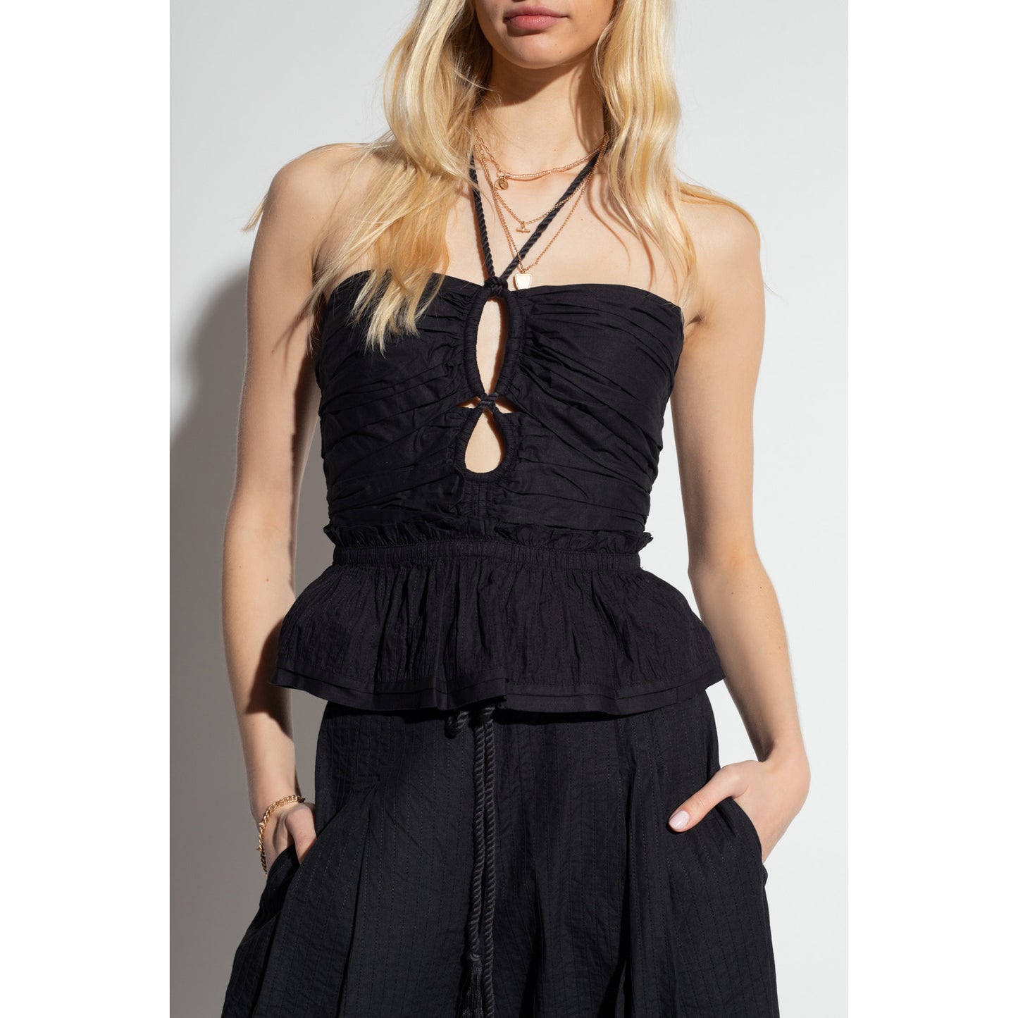 Ulla Johnson "Adaleigh" top in Black, size 12
