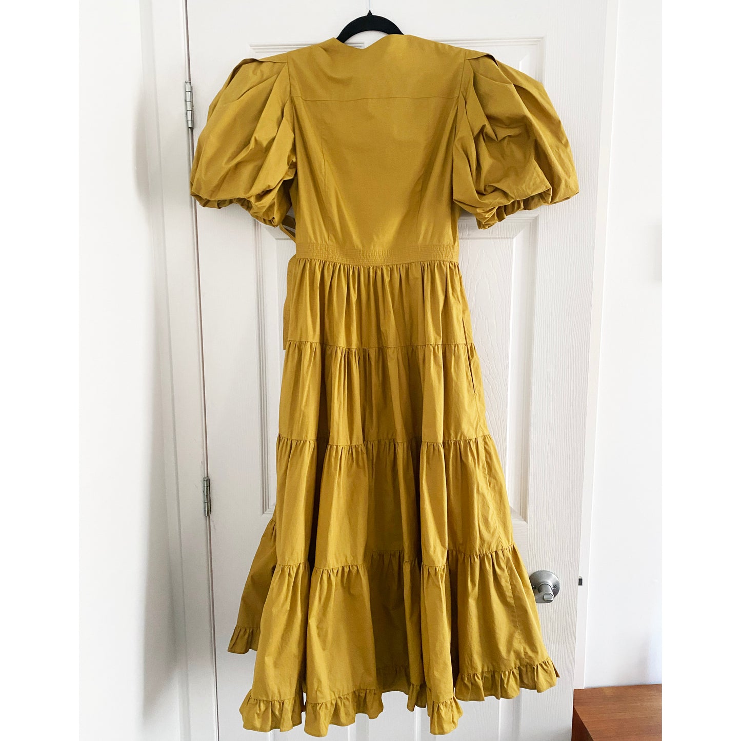 Ulla Johnson Cotton "Agathe" Midi Dress in Tobacco, Size 2