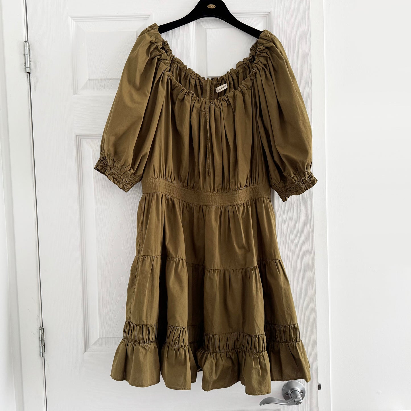 Ulla Johnson "Celia" Dress in Khaki Green, size 12