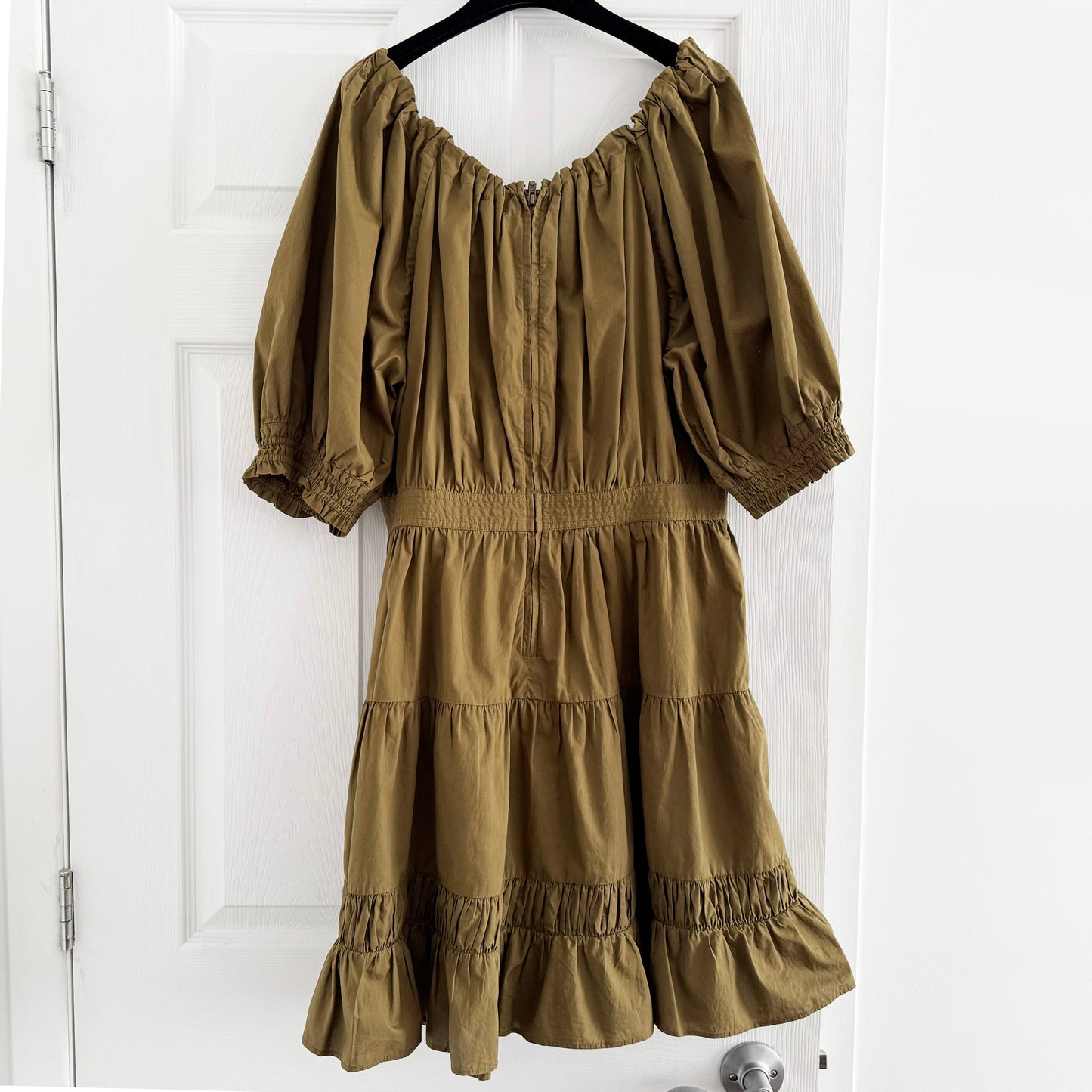 Ulla Johnson "Celia" Dress in Khaki Green, size 12