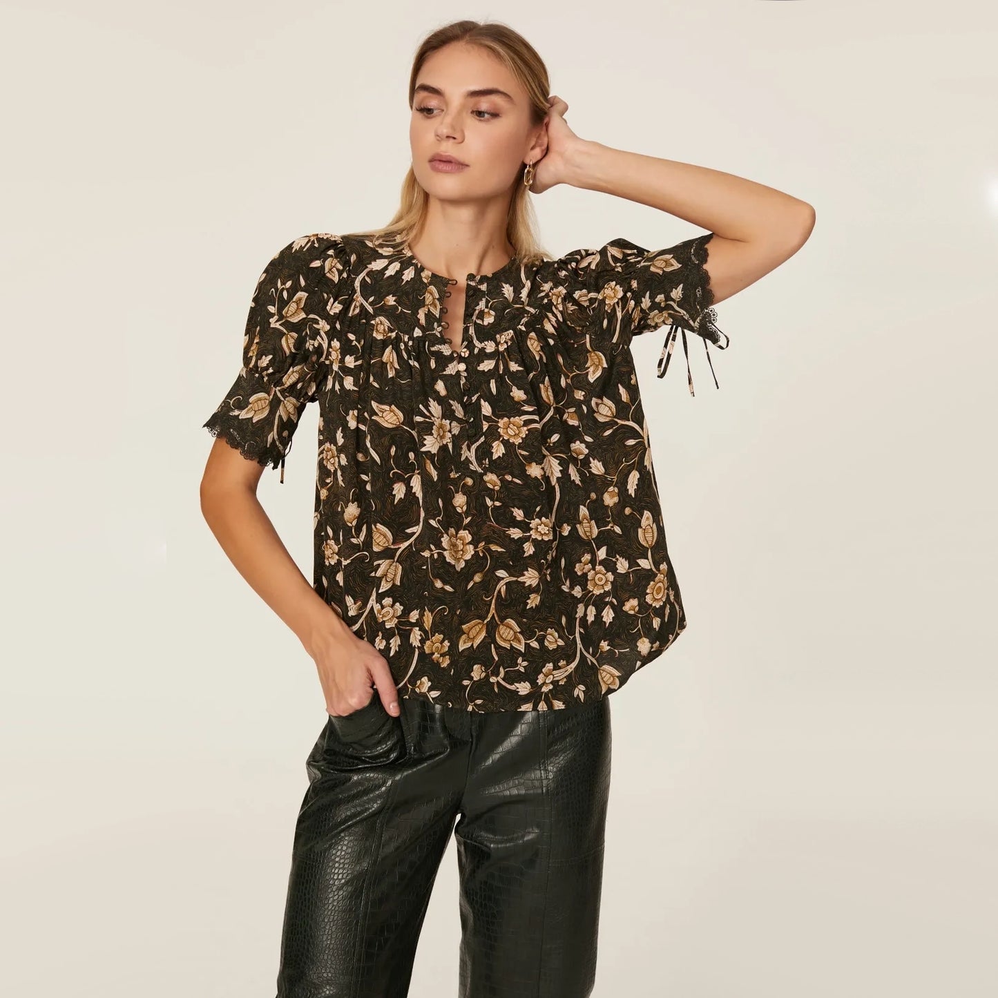Ulla Johnson "Karina" Top in Juniper, size 2