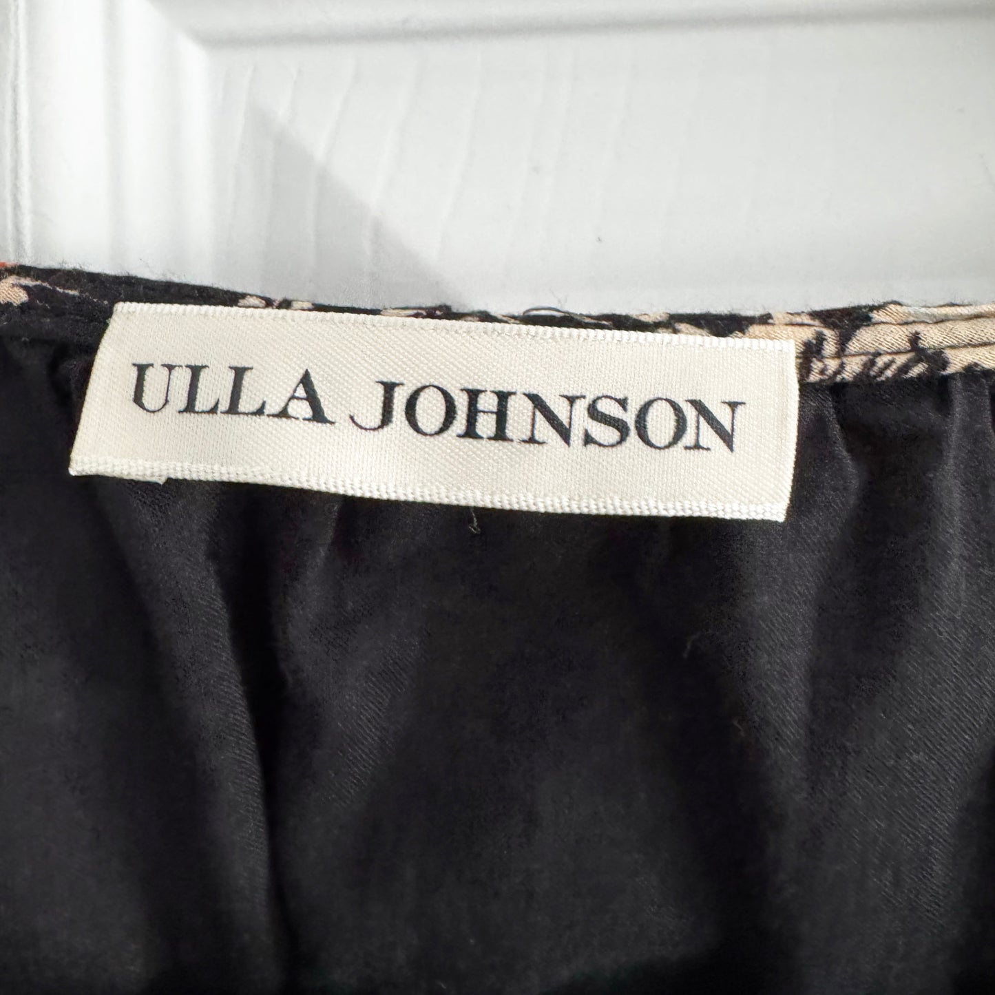 Ulla Johnson "Nadya" Top in Black Floral, size 0