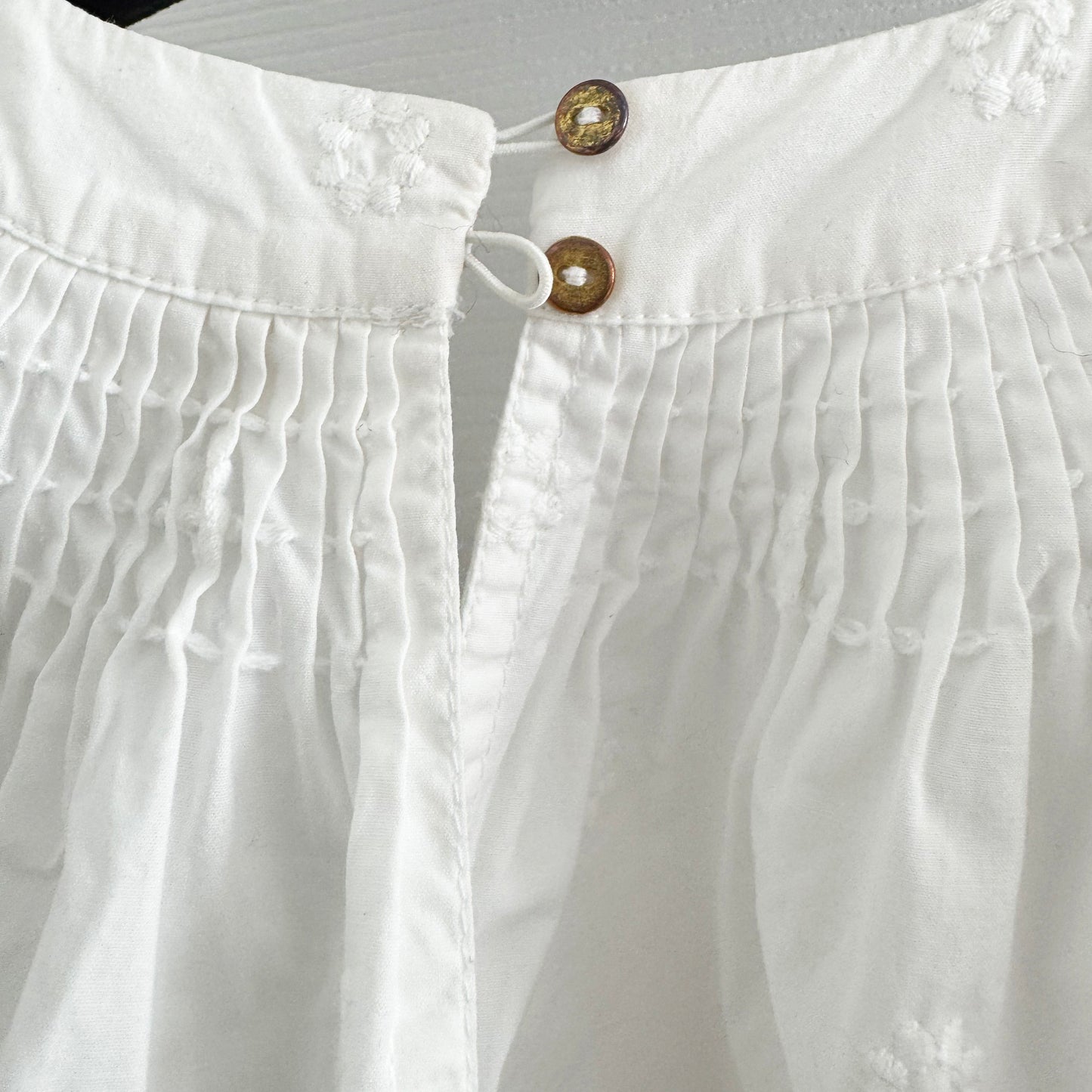 Ulla Johnson "Lennie" Embroidered White Cotton Top, size 4