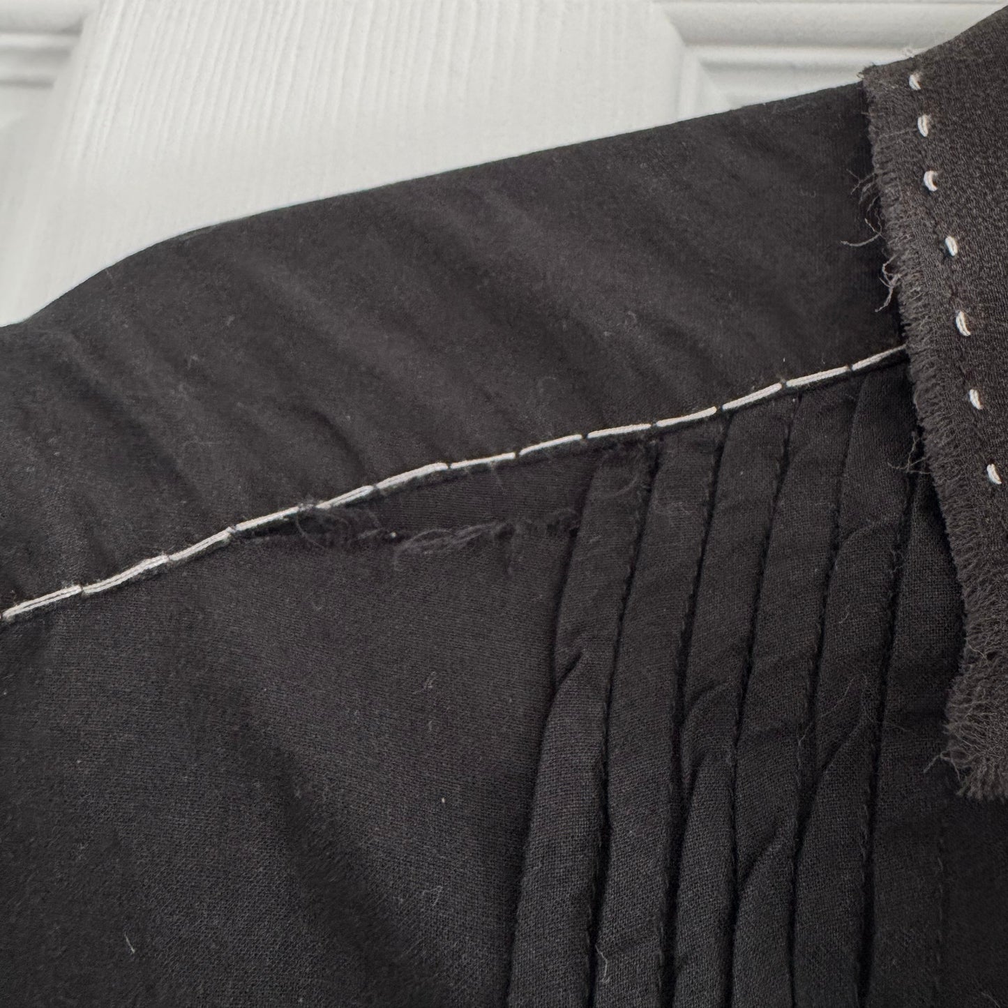 Umit Unal Cotton Voile Shirtdress in Black, size XS (fits XS/S)