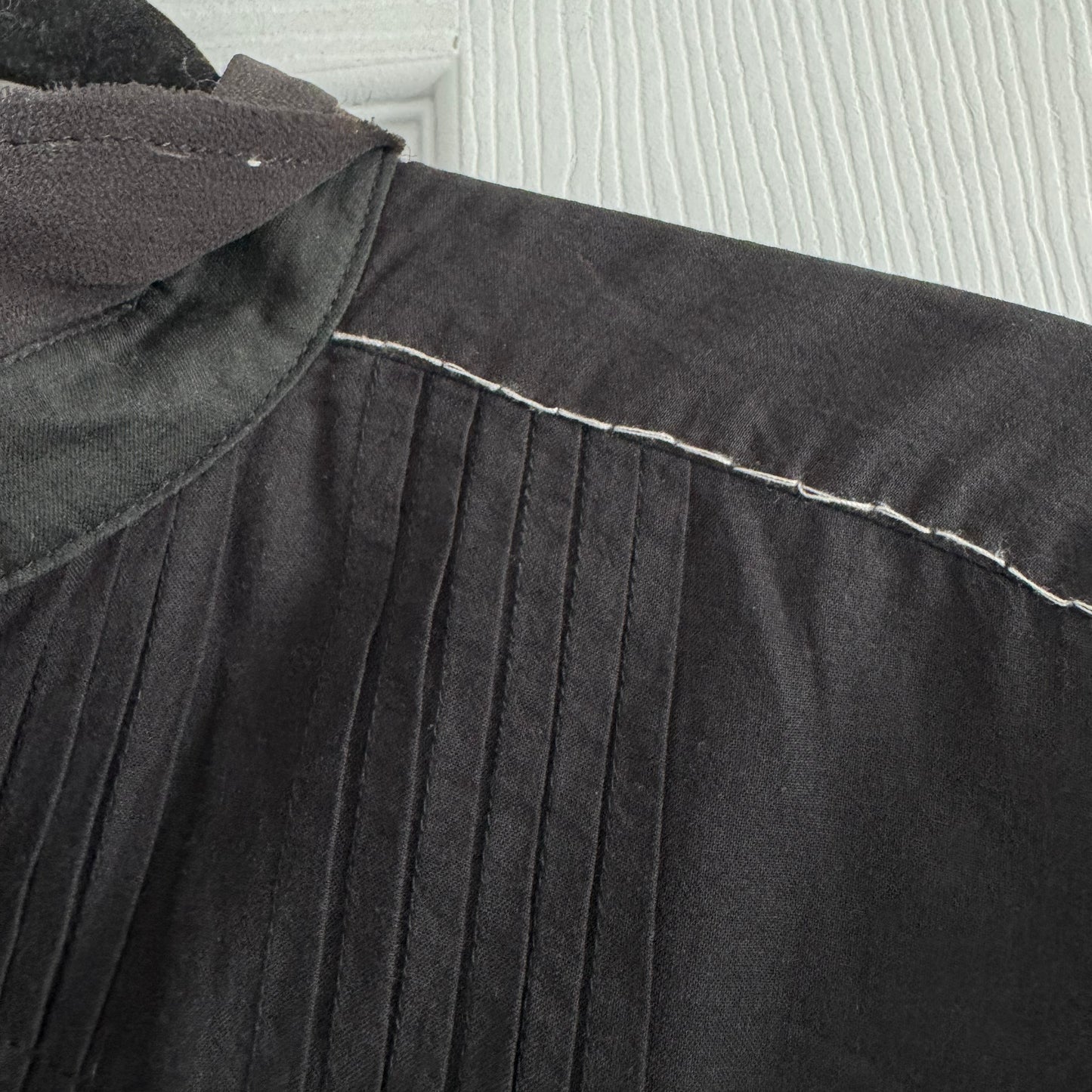Umit Unal Cotton Voile Shirtdress in Black, size XS (fits XS/S)