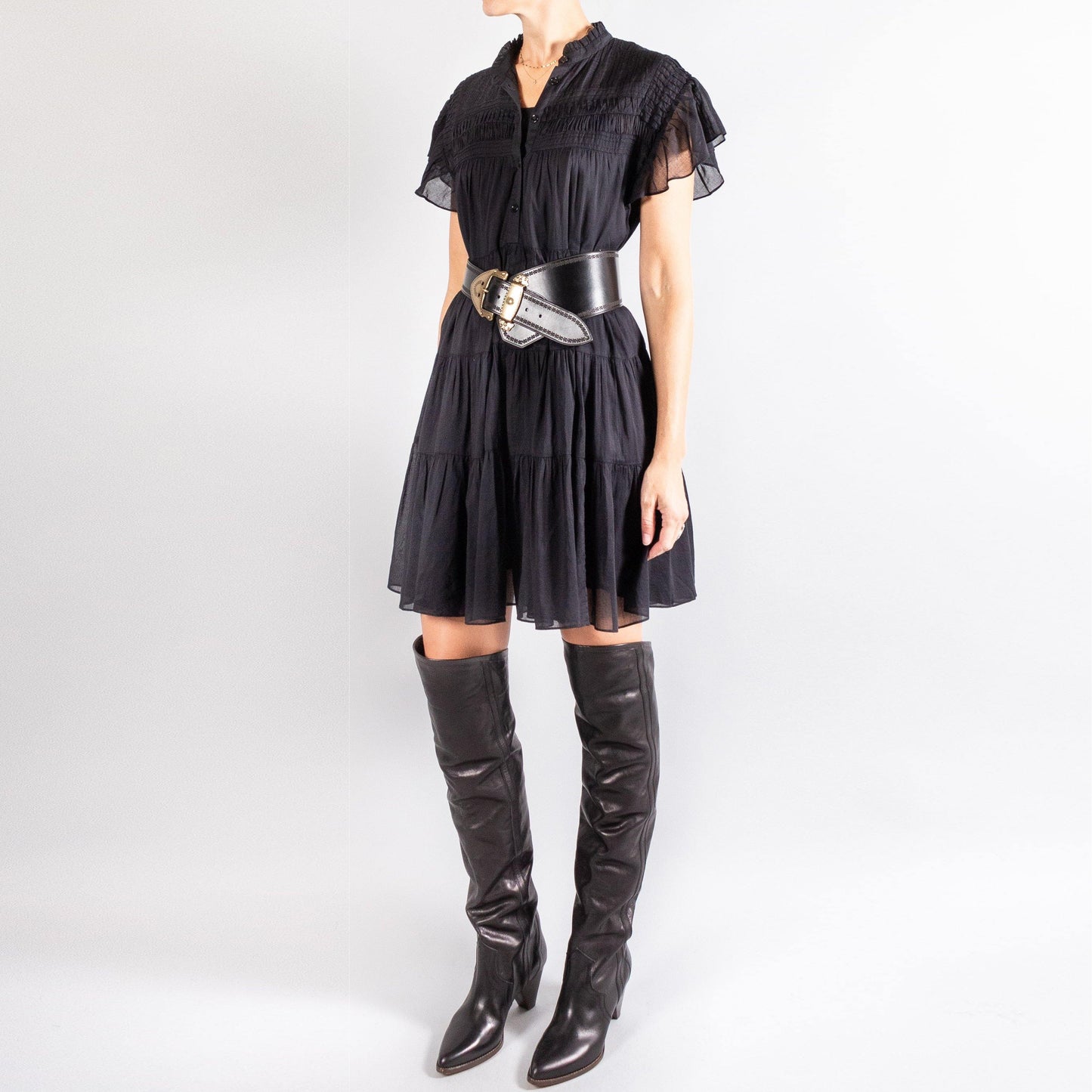 Isabel Marant Etoile "Lanikaye" Dress in Black, size 36 (fits like size small)