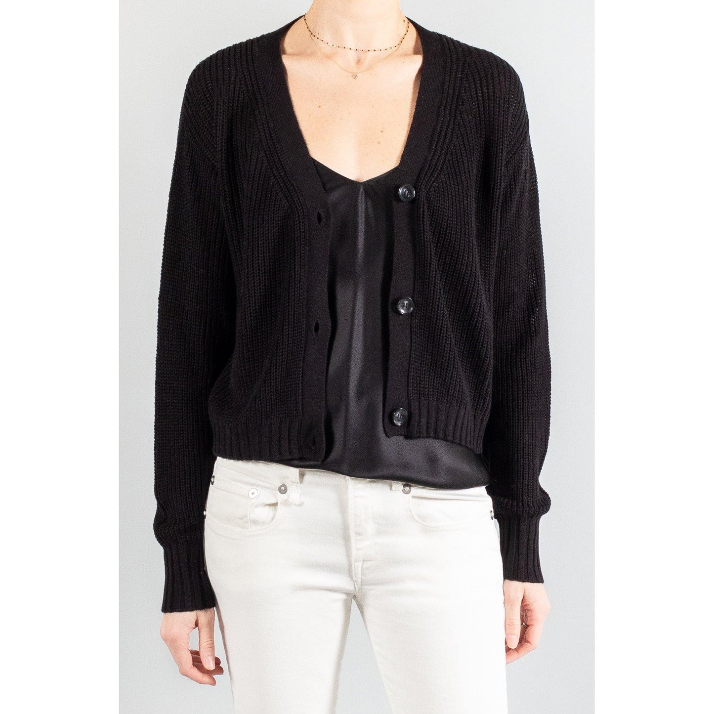 Sablyn "Tati" Cardigan in Black, size Small