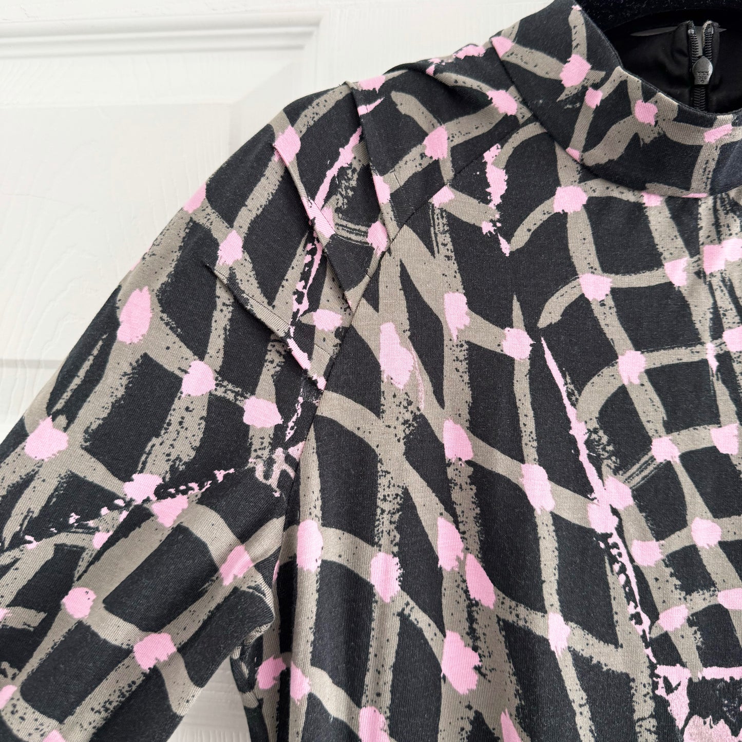 Untitled in Motion "Speculus" Jersey Dress in "Folds", size Medium