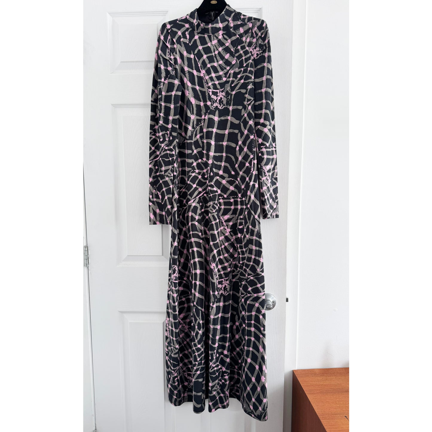 Untitled in Motion "Speculus" Jersey Dress in "Folds", size Medium