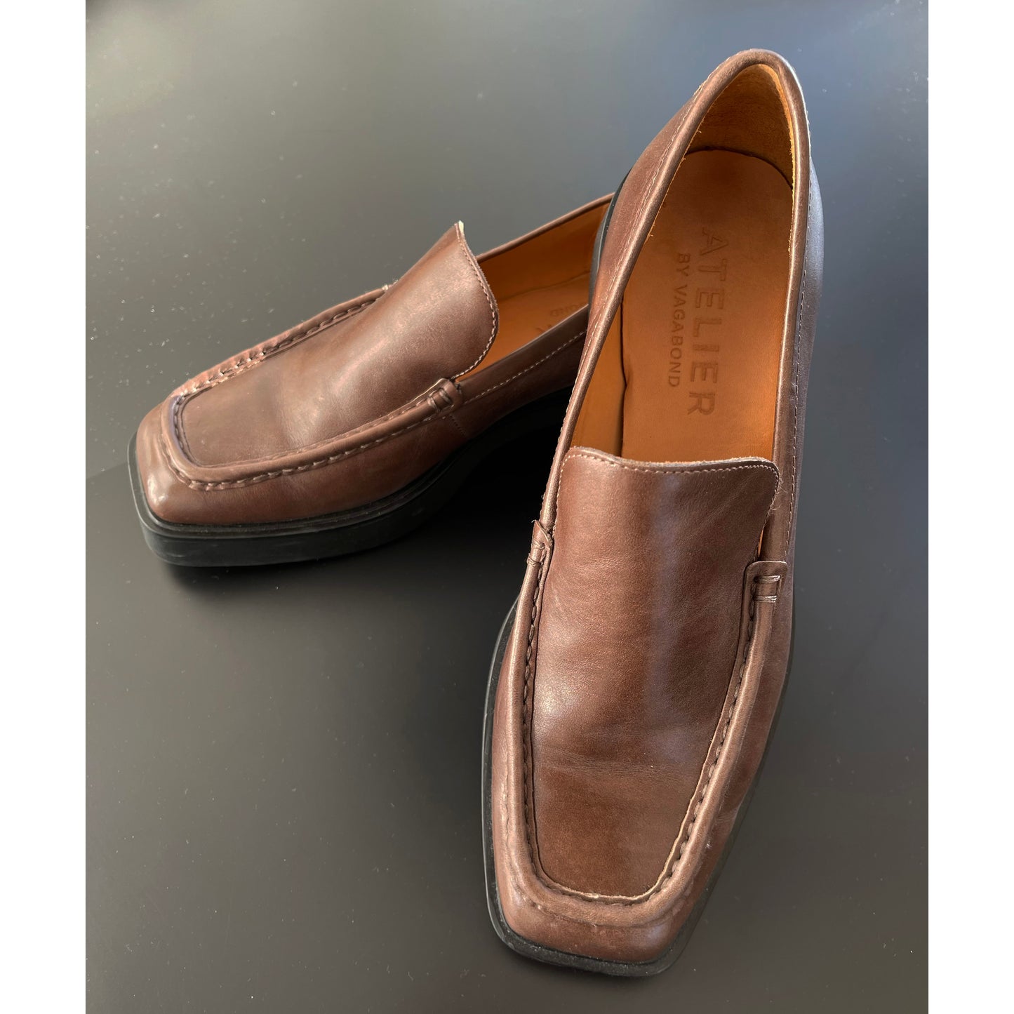 Atelier by Vagabond "Carmen" Loafers in Brown, size 41 (fits 10/10.5)