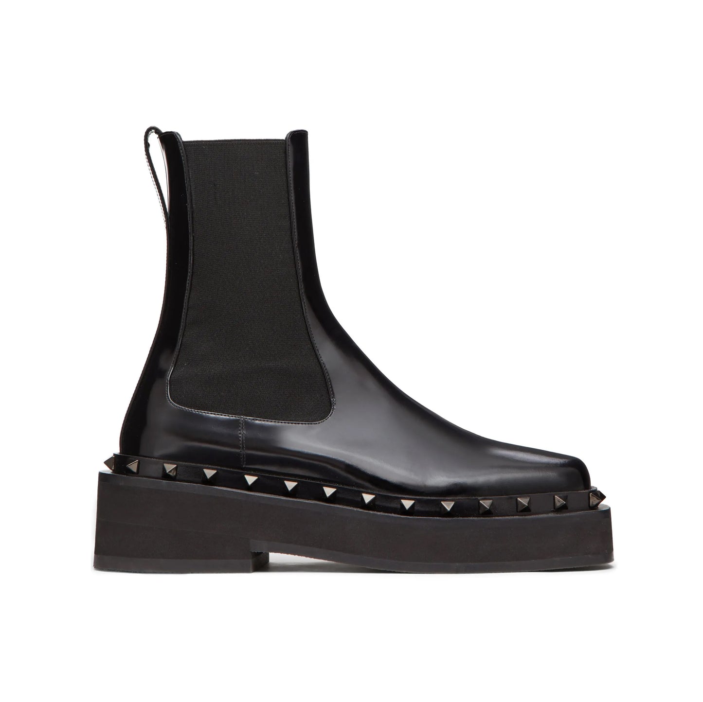 Valentino M-Way Rockstud Beatle Boots in Black, size 37.5