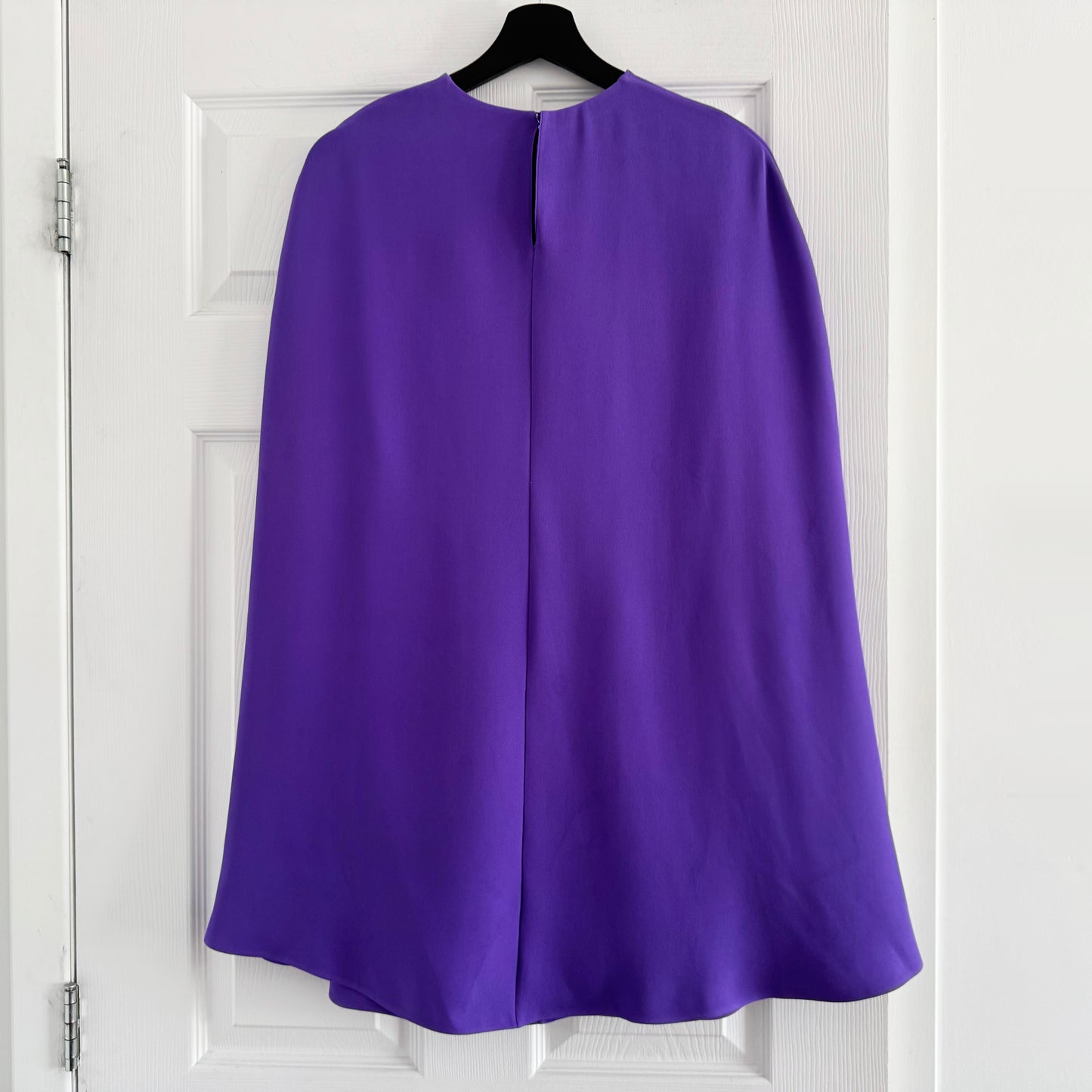Valentino Silk Cape Dress in Purple, size 36 (fits size 0)