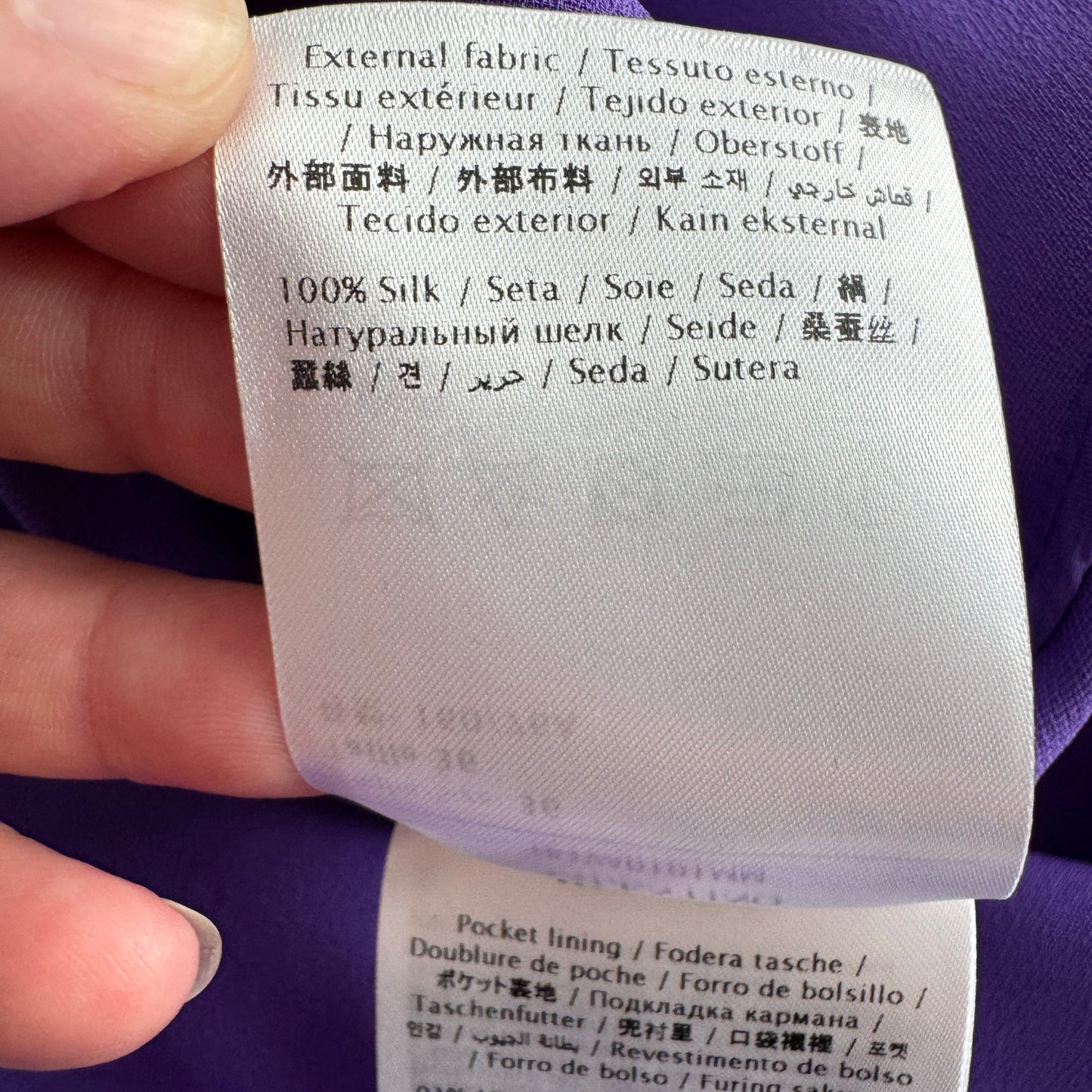 Valentino Silk Cape Dress in Purple, size 36 (fits size 0)