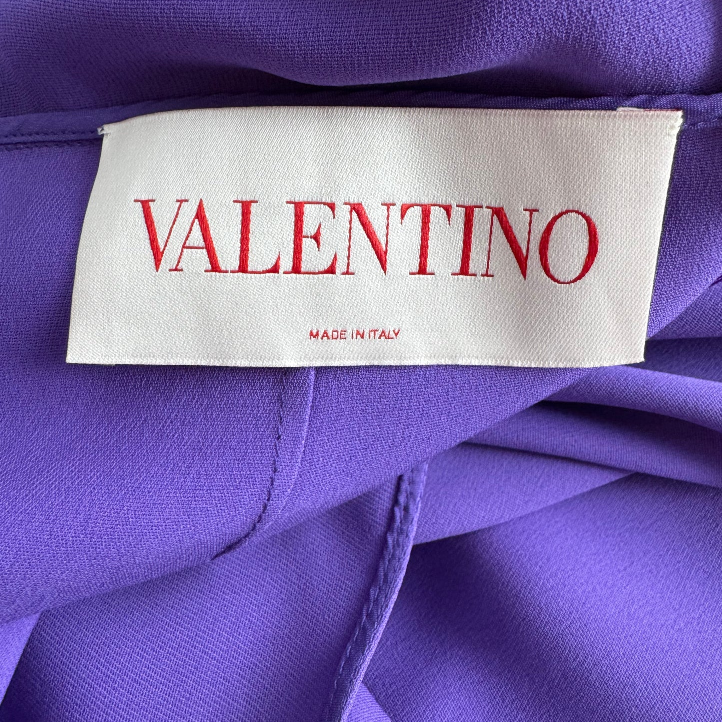 Valentino Silk Cape Dress in Purple, size 36 (fits size 0)